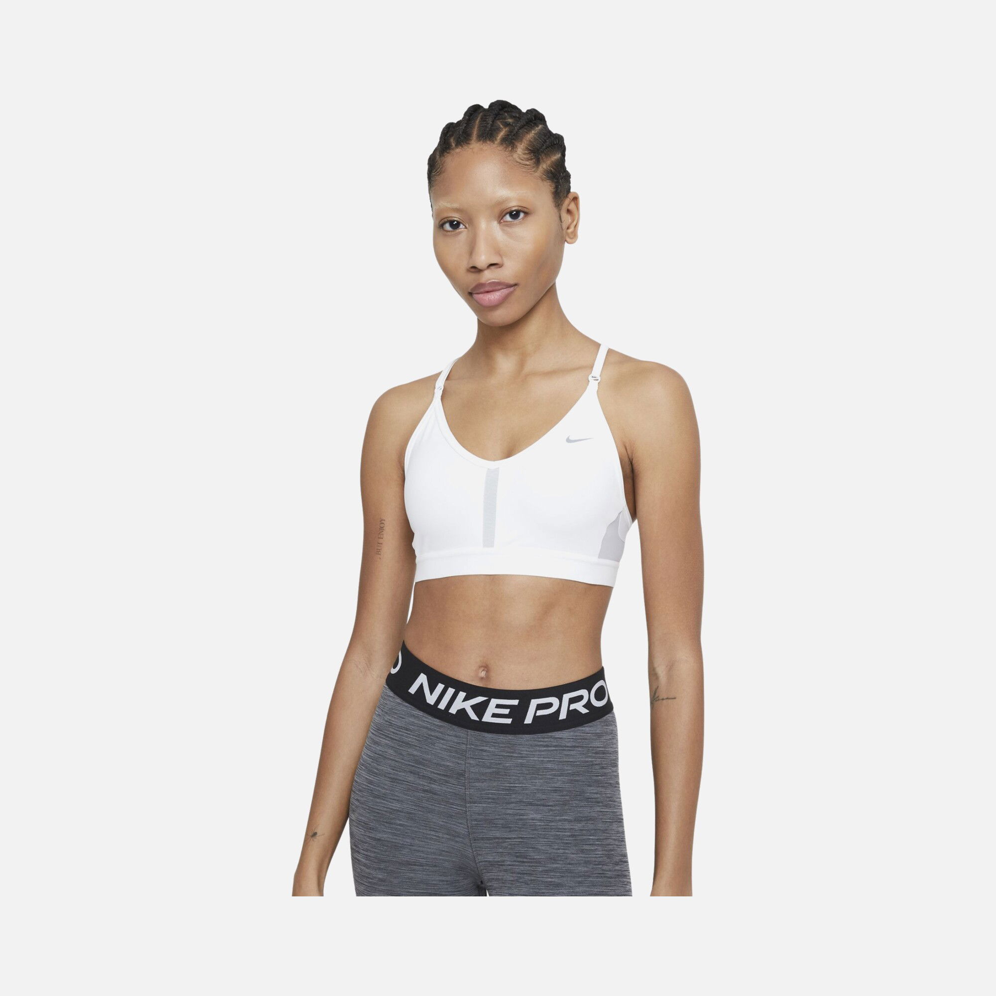 Nike Dri-Fit Indy V Neck Light-Support Sports Training Kadın Bra