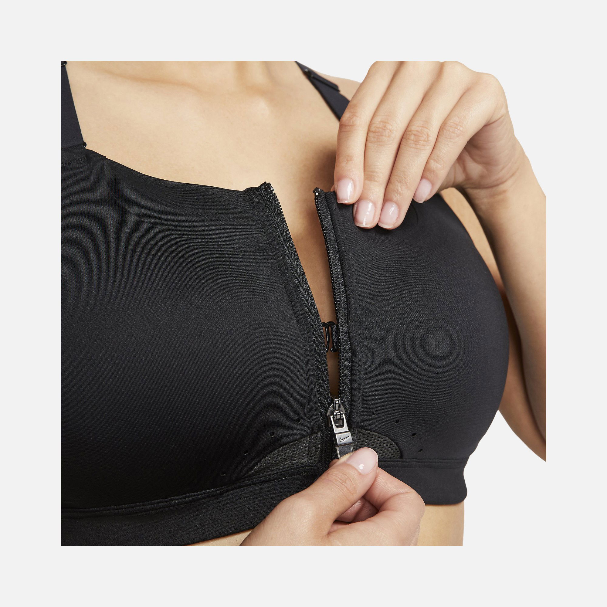 Nike Dri-Fit Alpha High-Support Padded Zip Training Kadın Bra