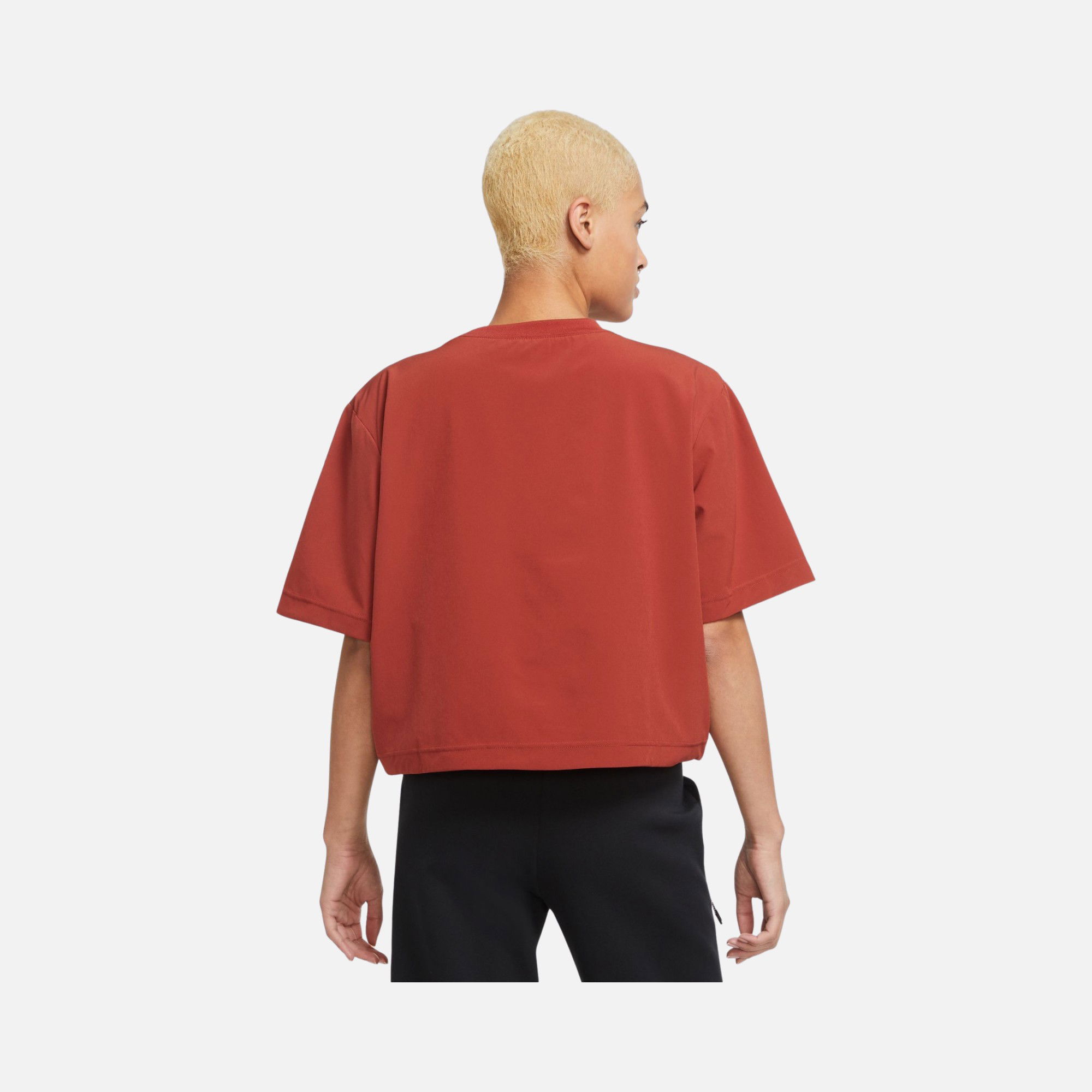 Nike Sportswear Everday Mod Woven Boxy Short-Sleeve Kadın Tişört