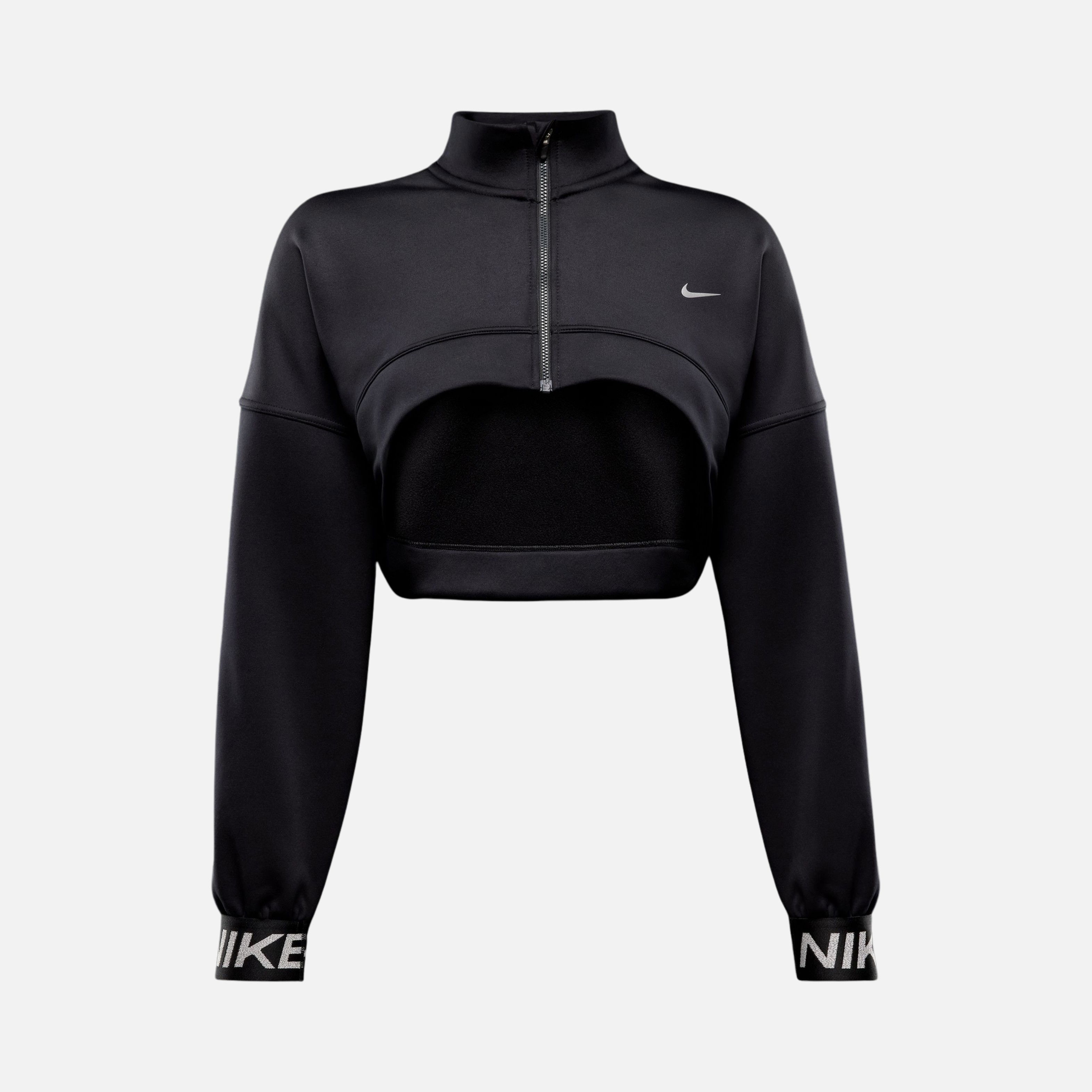 Nike Pro Capsule Fleece High-Low Design Full-Zip Long-Sleeve Kadın Sweatshirt