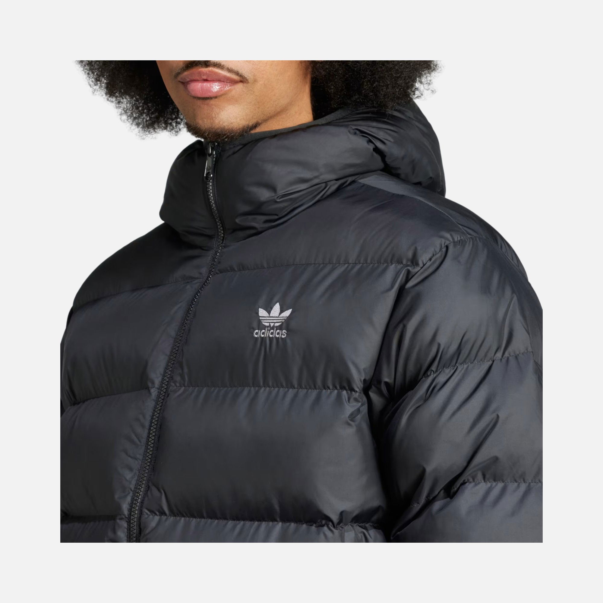 adidas Sportswear Tonal Commercial Puffer Full-Zip Hoodie Erkek Mont