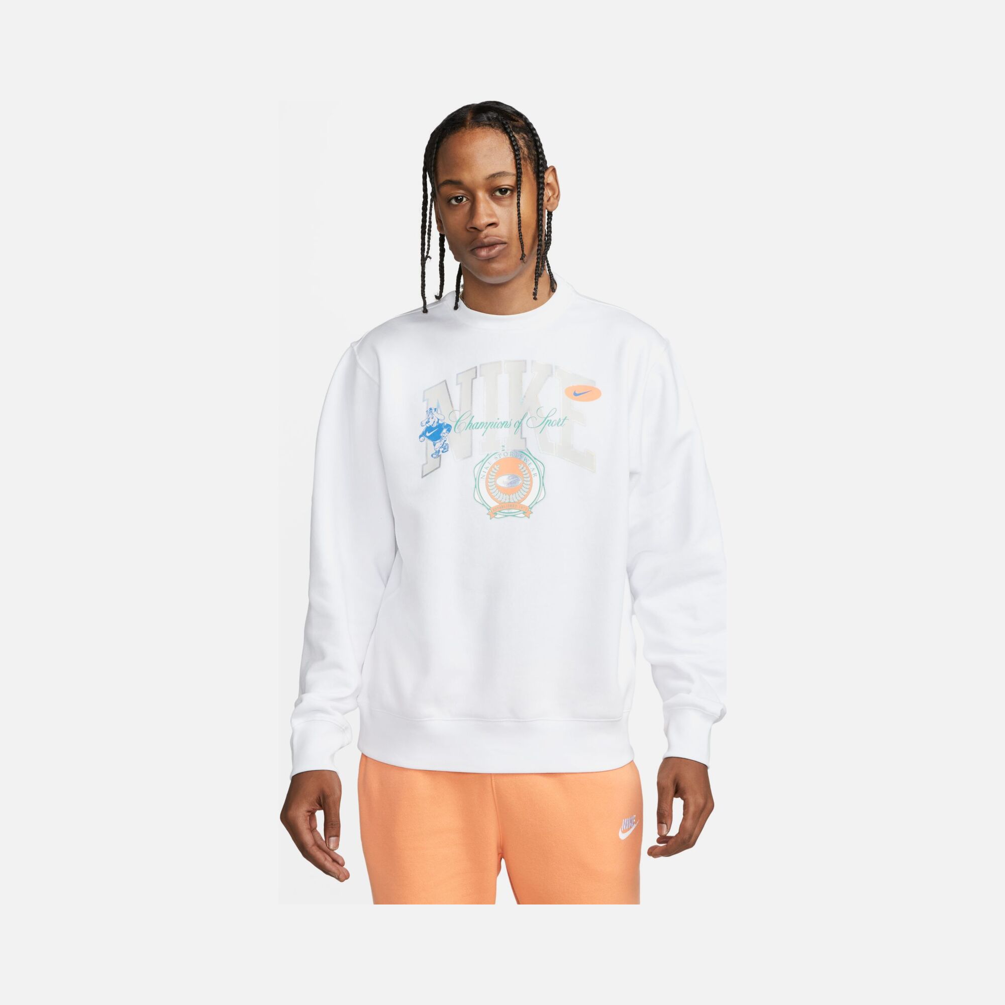 Nike Sportswear College Sports Graphic Fleece Erkek Sweatshirt