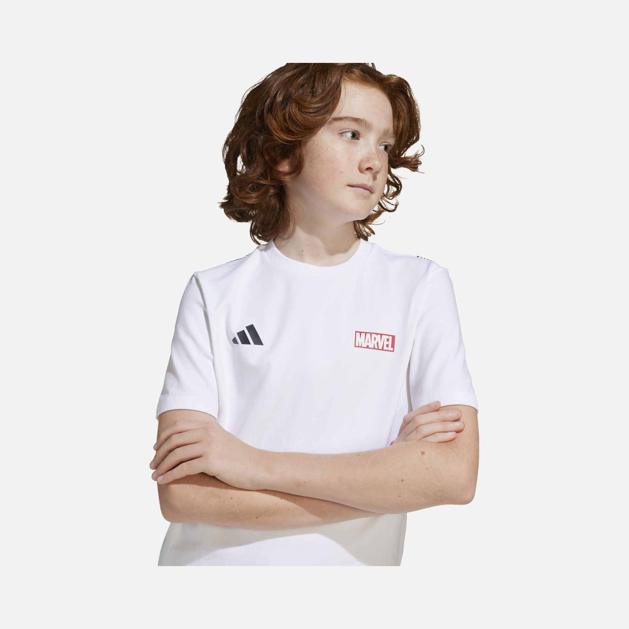adidas x Marvel Superheroes Graphic Short-Sleeve Çocuk Tişört