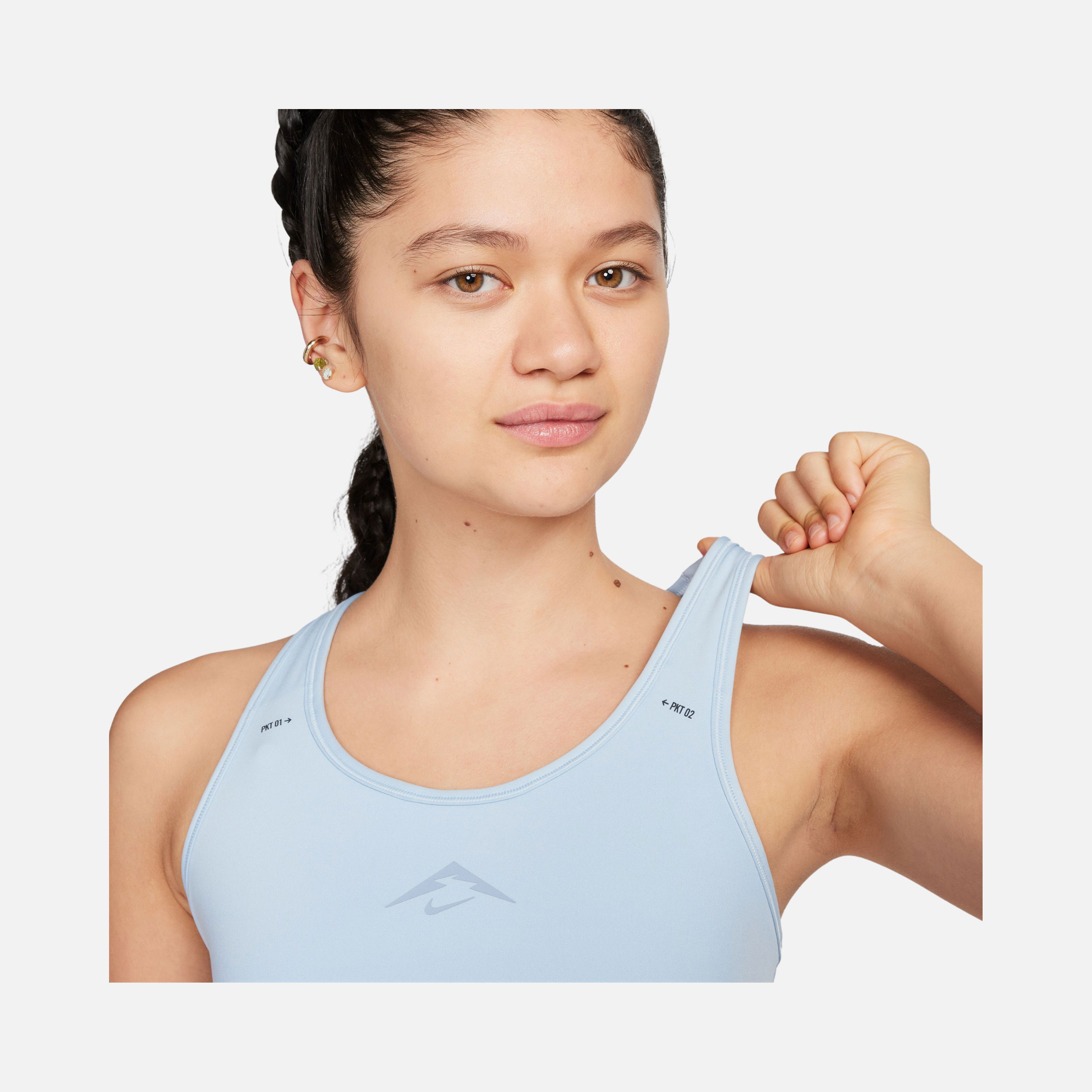 Nike Dri-Fit Swoosh On-The-Run Trail Medium-Support Kadın Bra