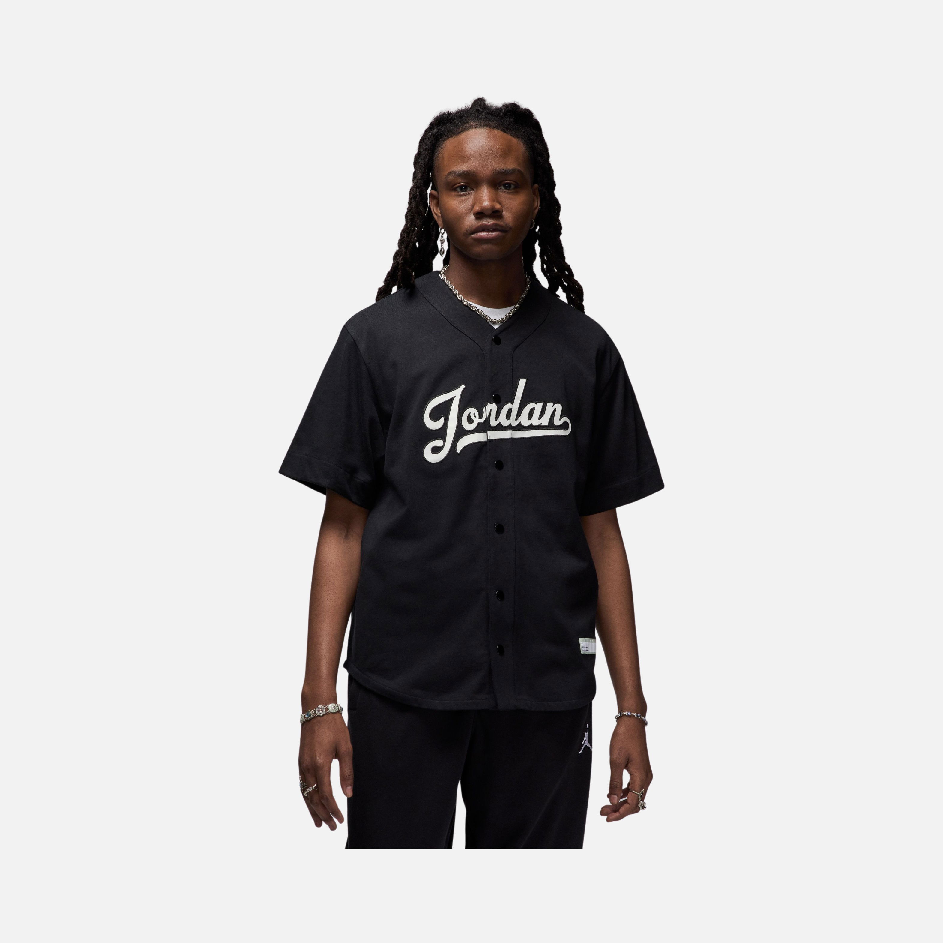 Jordan Flight MVP Statement Baseball Full-Snap Short-Sleeve Erkek Tişört