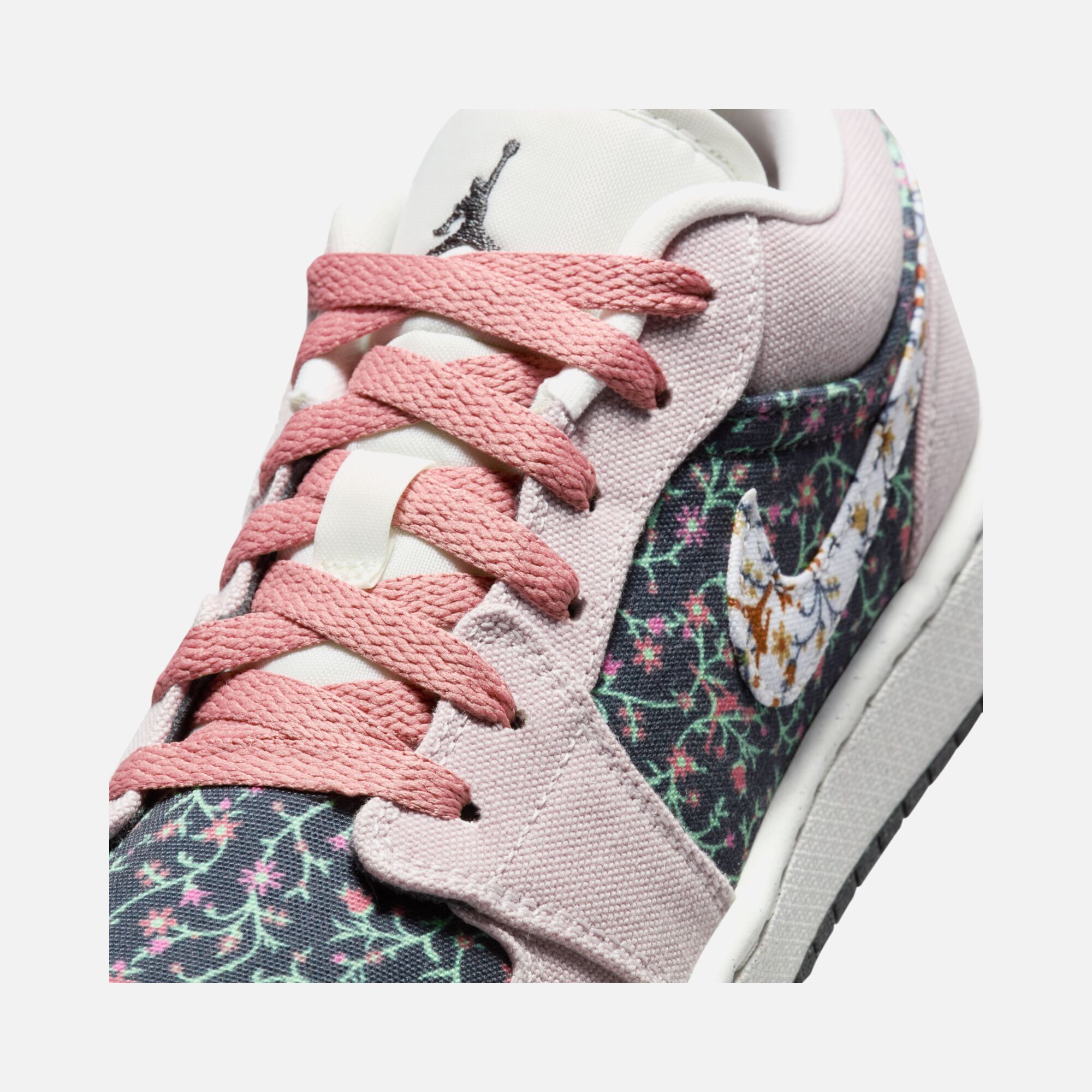 Nike Air Jordan 1 Low SE ''Floral Canvas Details'' (GS) Spor Ayakkabı