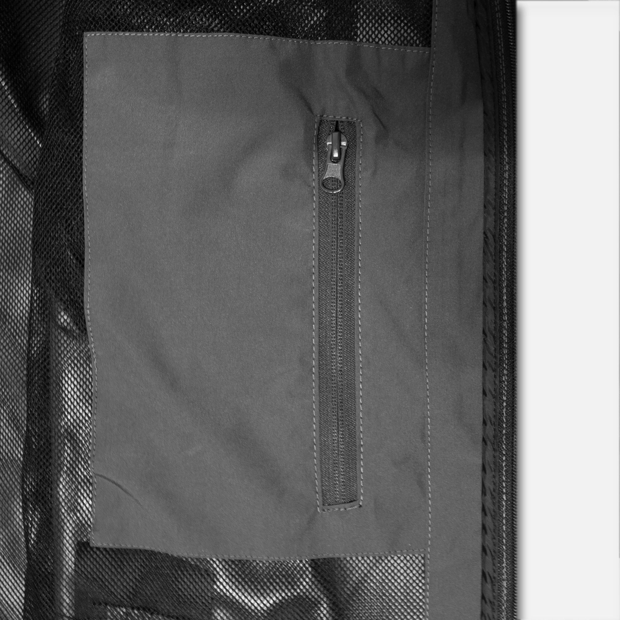 Barçın Basics Sportswear Micro Woven Fabric Mesh Lined Windbreaker Full-Zip Hoodie Erkek Ceket