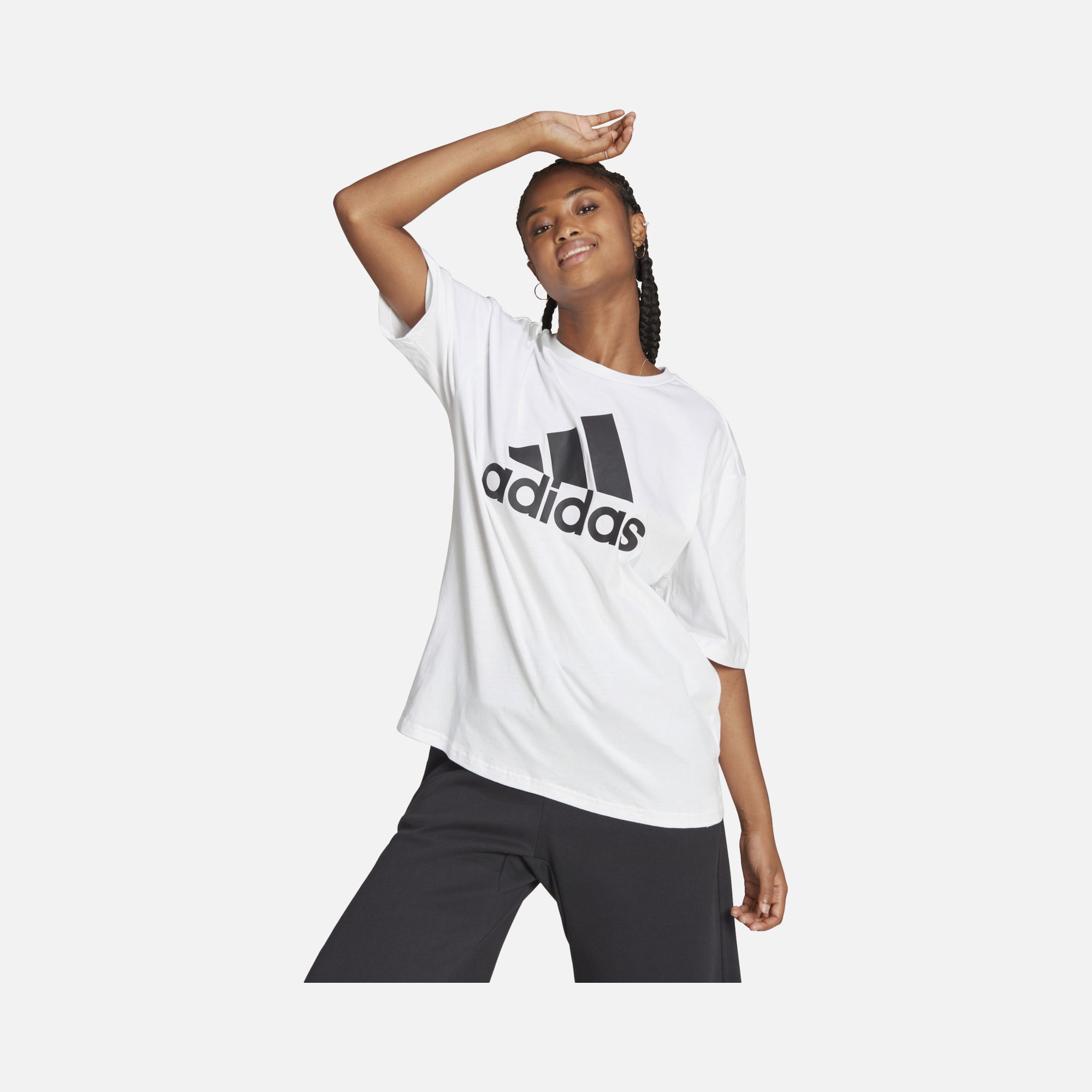 adidas Essentials Big Logo Boyfriend Short-Sleeve '24 Kadın Tişört