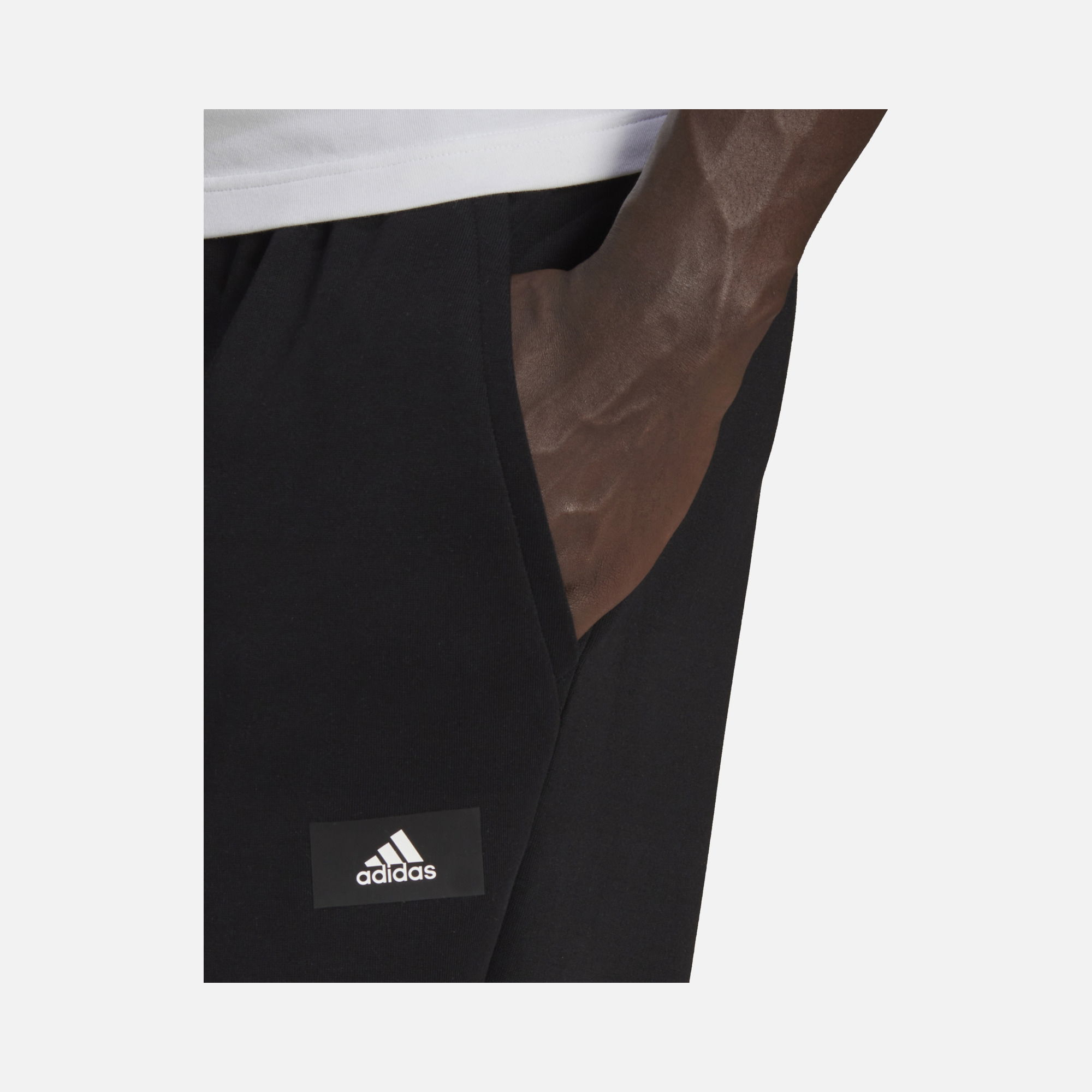 adidas Sportswear Future Icons Doubleknit Erkek Siyah Eşofman Altı