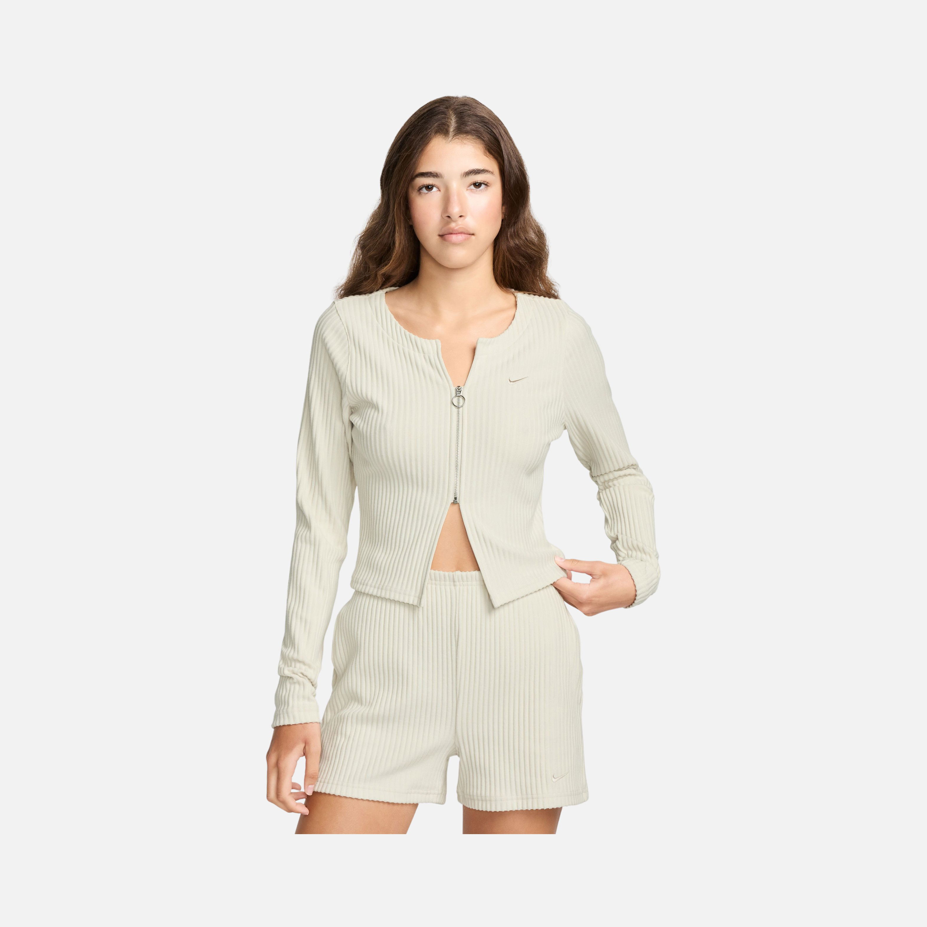 Nike Sportswear Collections Chill Knit Slim Ribbed Cardigan Full-Zip Kadın Ceket
