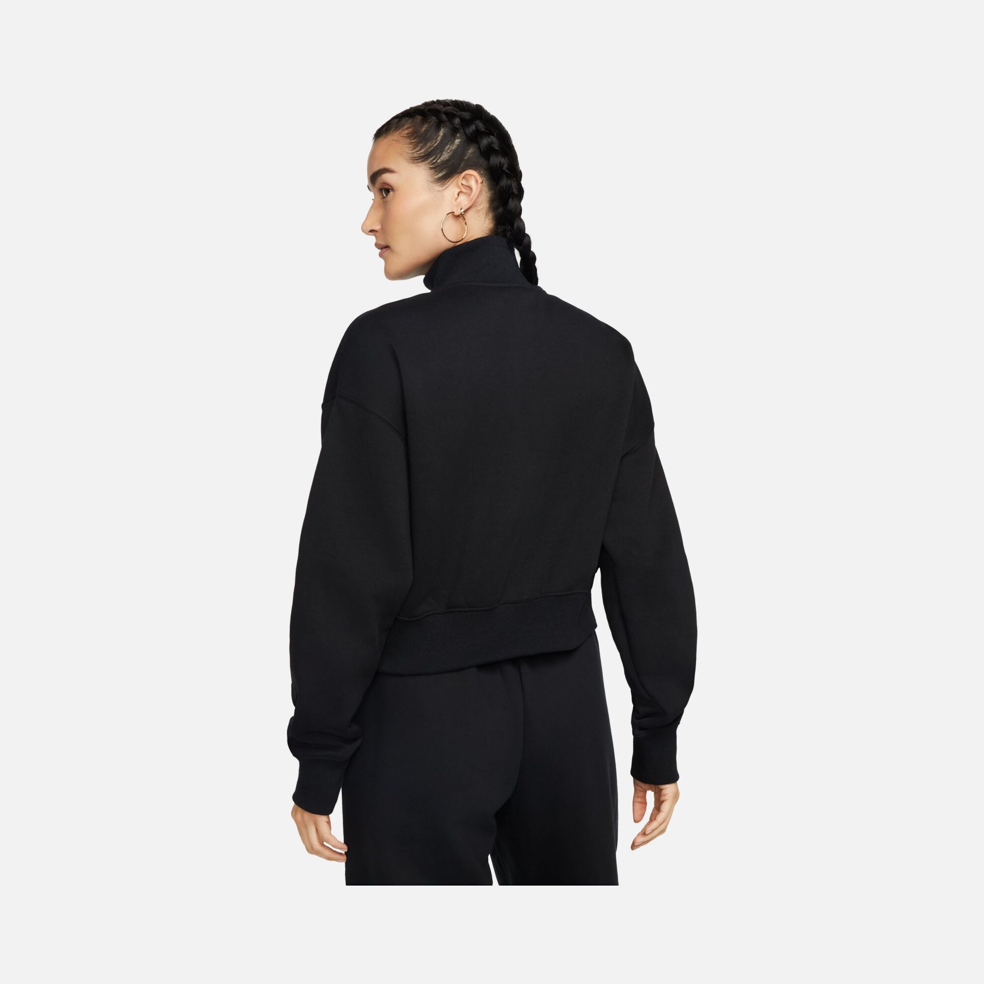 Nike Sportswear Phoenix Fleece Oversized Crop 1/2-Zip Kadın Sweatshirt