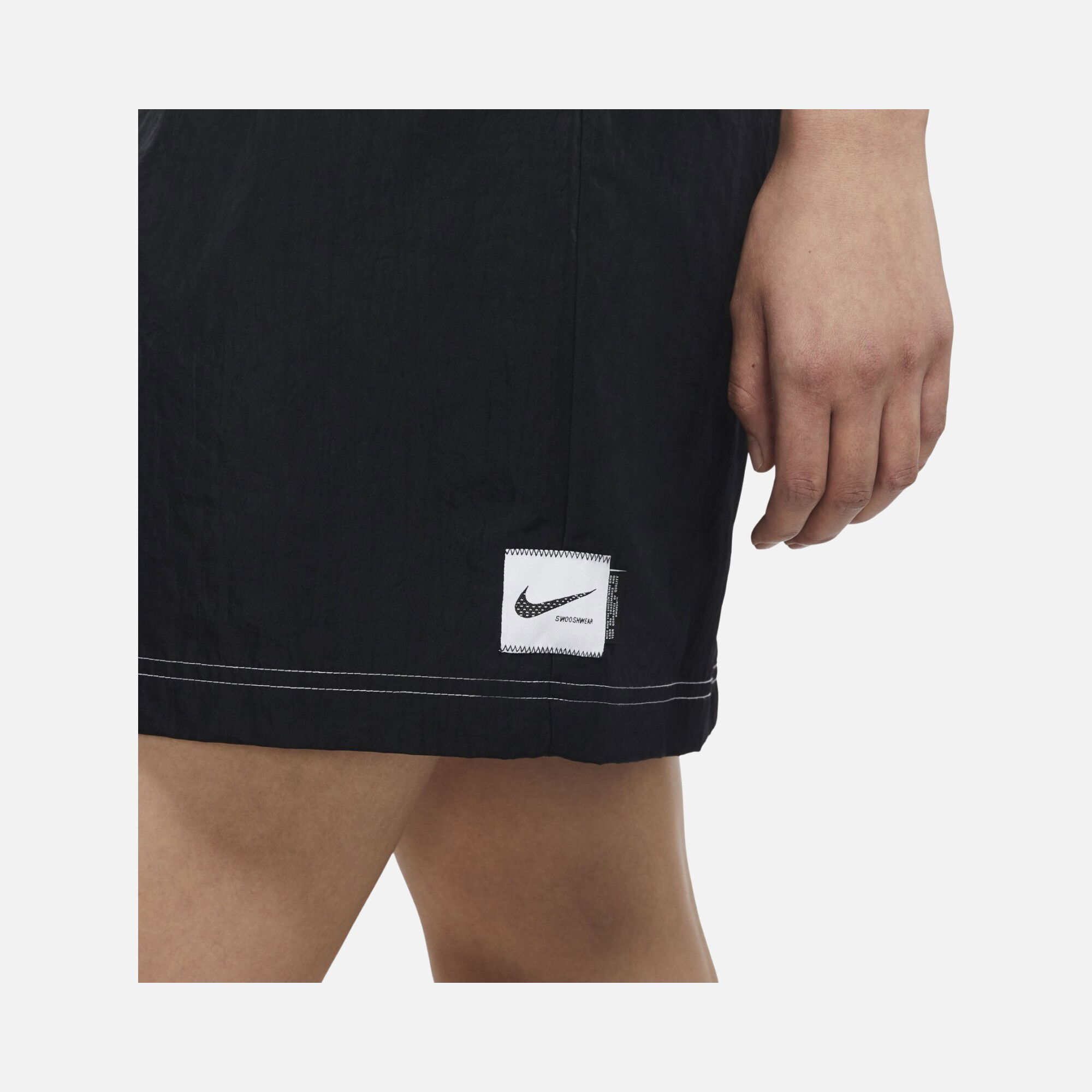 Nike Sportswear Swoosh Woven Half-Zip Short-Sleeve Kadın Elbise
