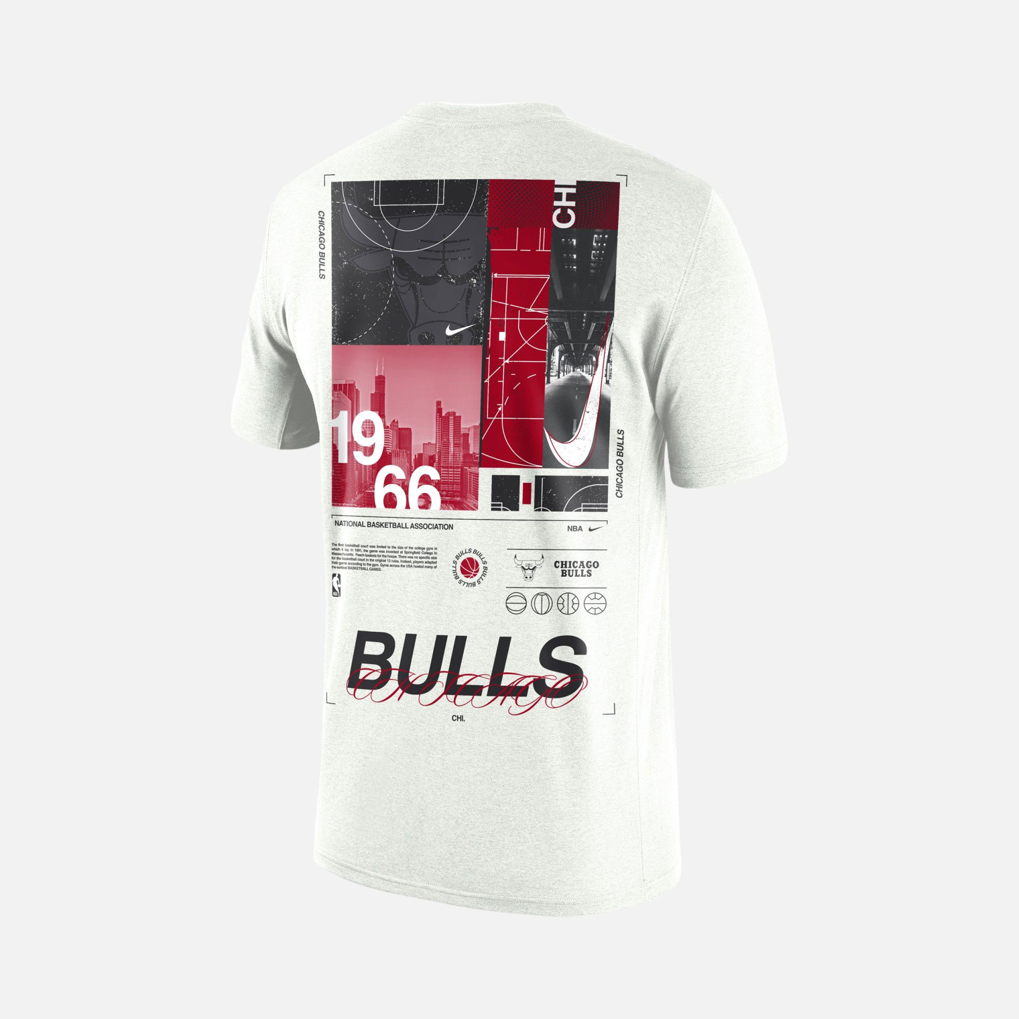 Nike Chicago Bulls Courtside NBA Max90 Short-Sleeve Erkek Tişört