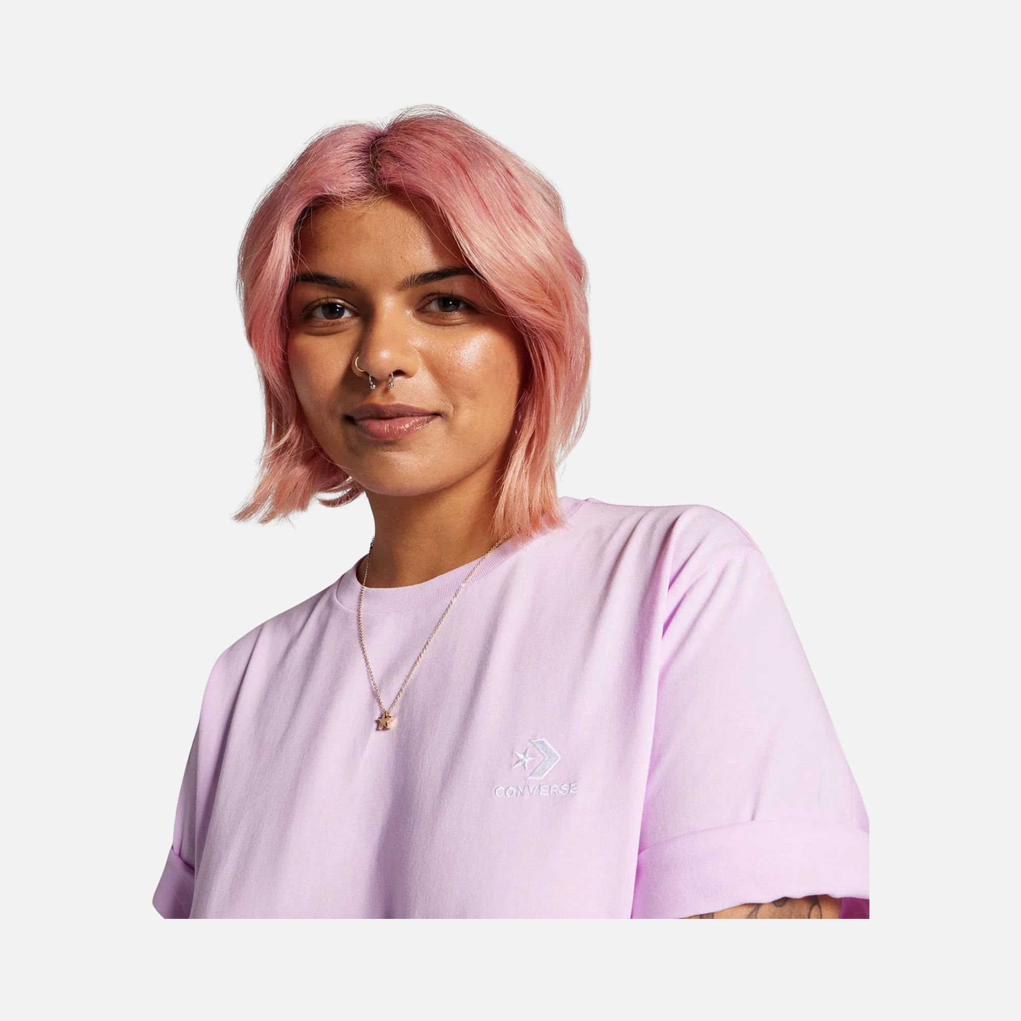 Converse Go To Embroidered Star Chevron Standard Fit Short-Sleeve Unisex Tişört