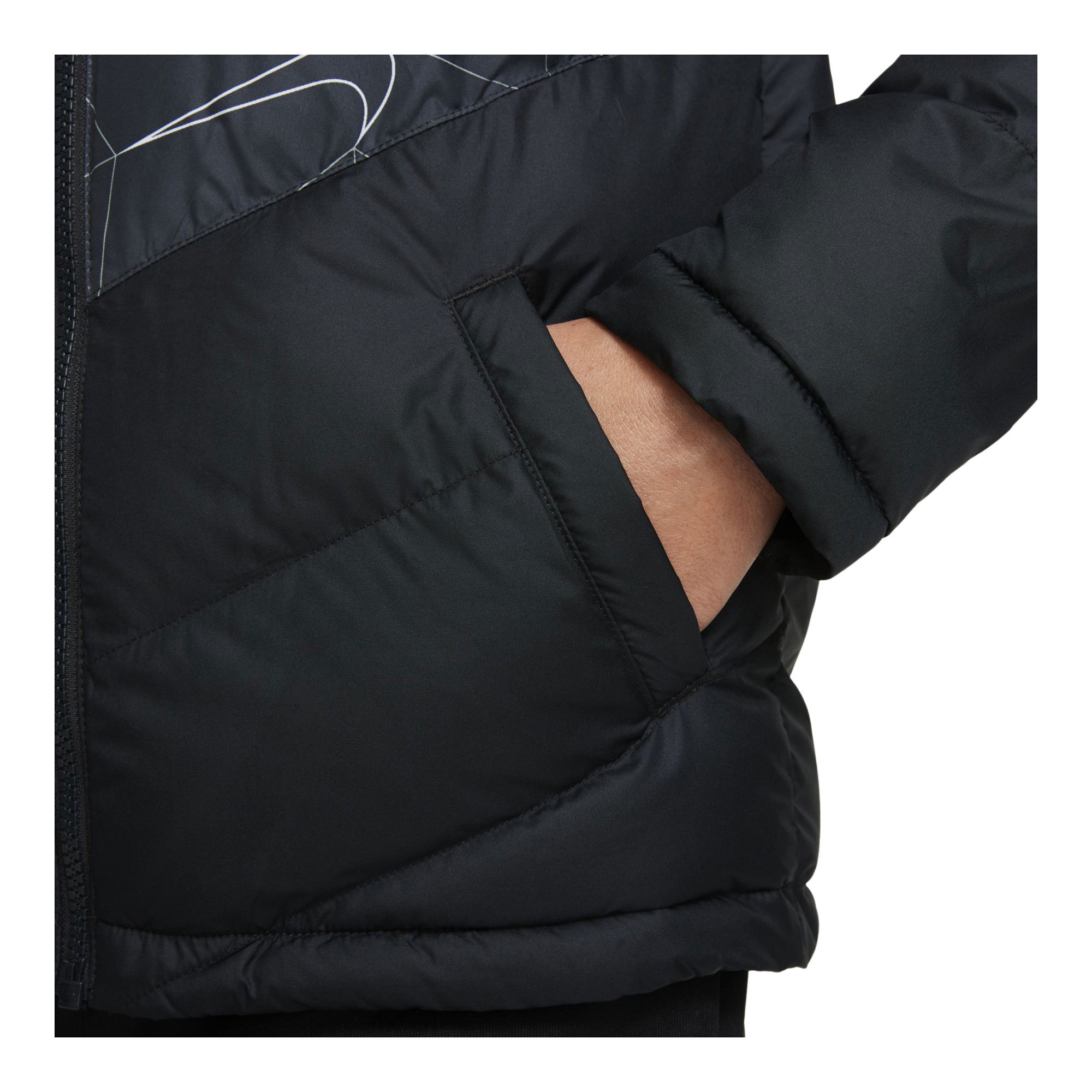 Nike Sportswear Synthetic-Fill Full-Zip Hoodie (Boys') Çocuk Mont