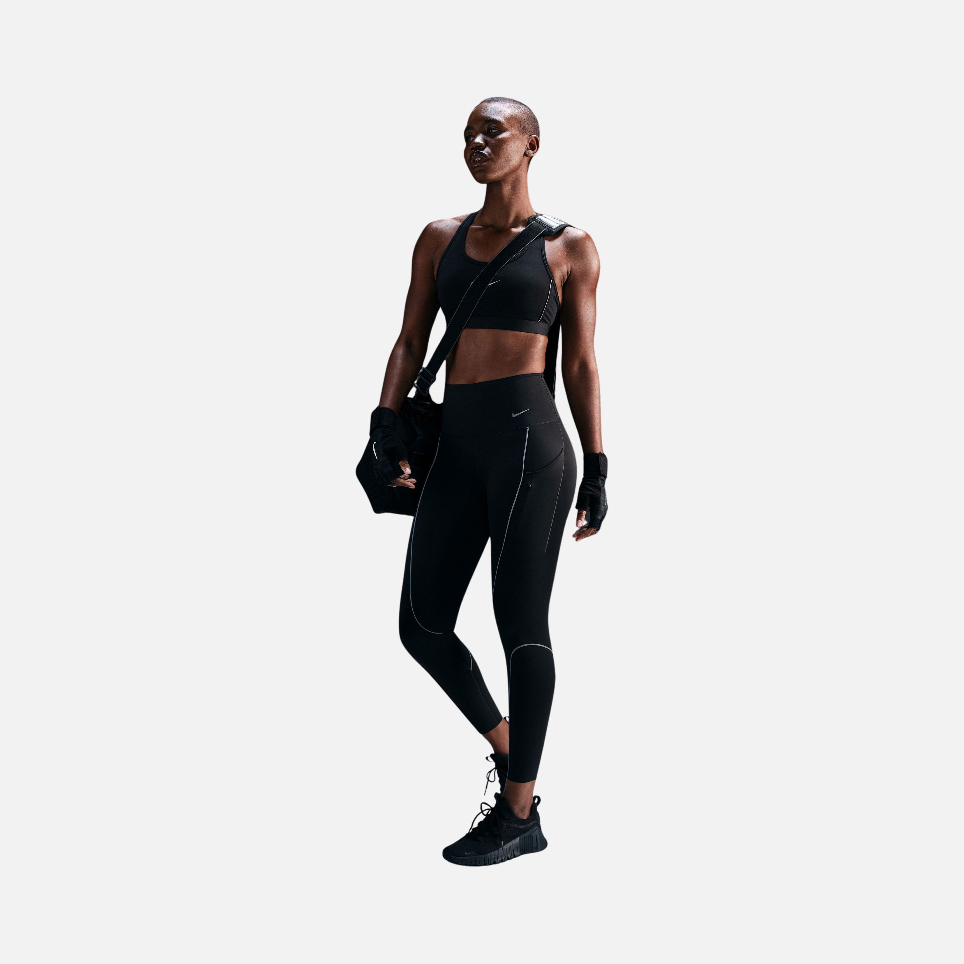 Nike Go Firm-Support High-Waisted Reflective 7/8 Training Kadın Tayt
