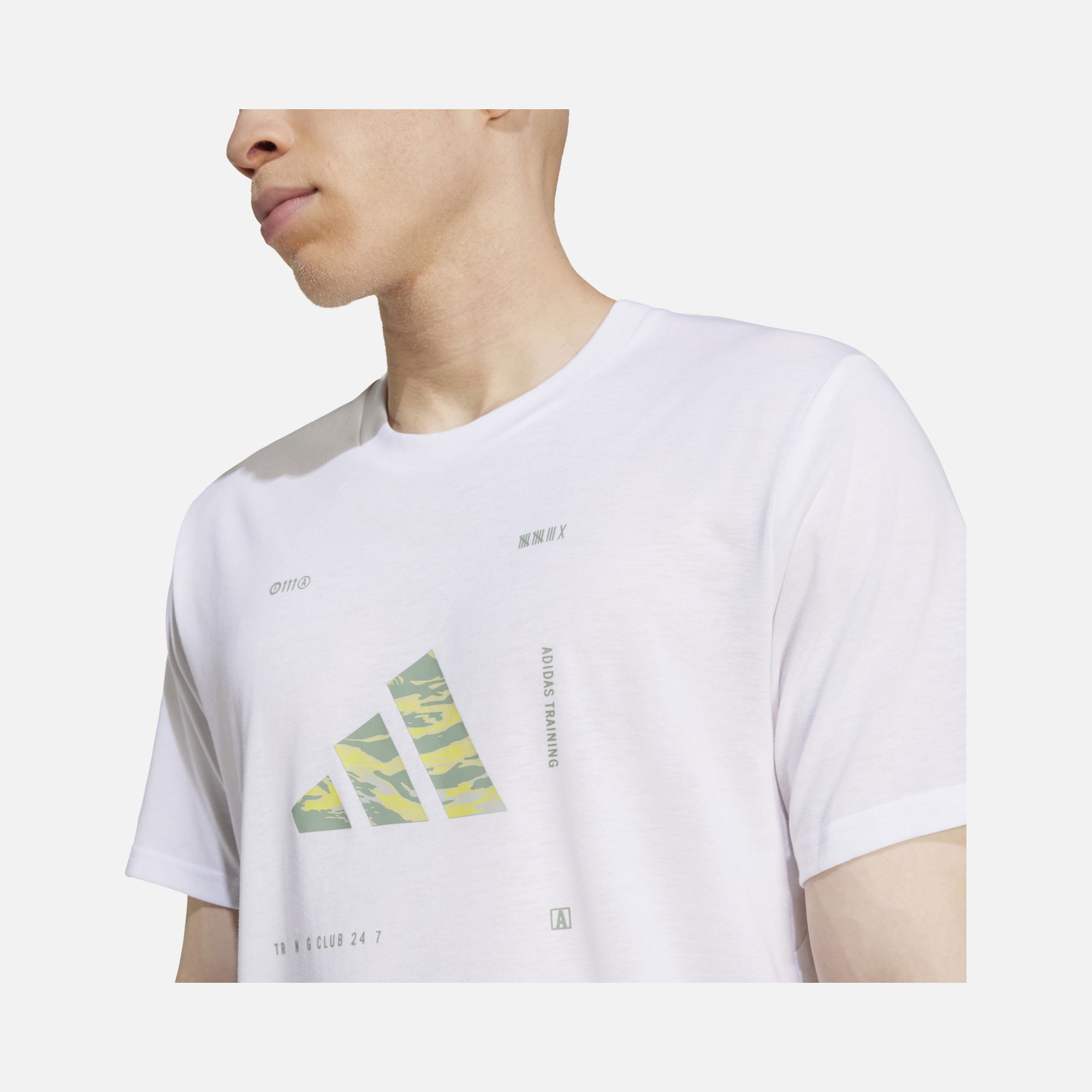 adidas Climacool Camouflage Printed Performance Logo Graphic Training Short-Sleeve Erkek Tişört