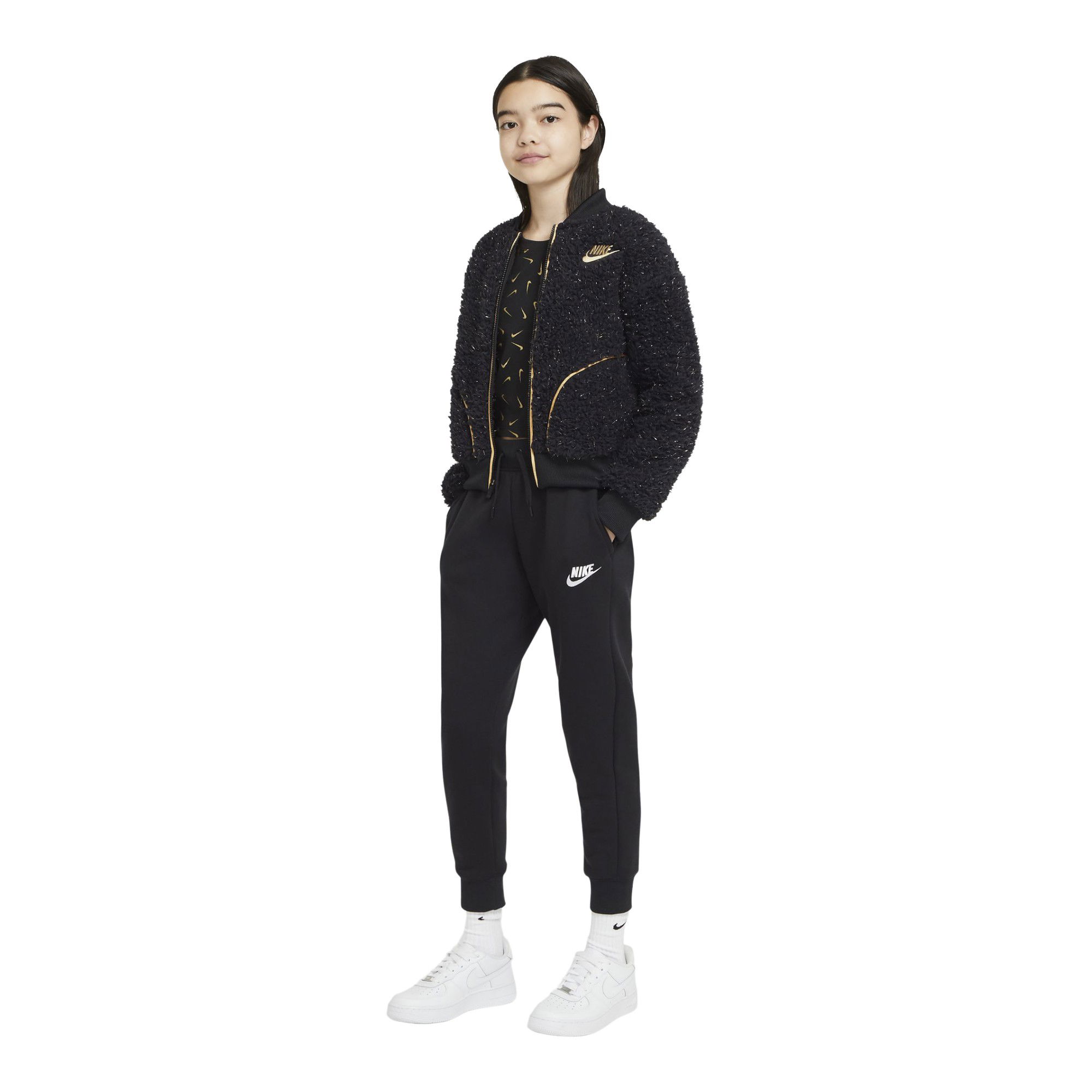 Nike Sportswear Sherpa Full-Zip (Girls') Çocuk Ceket