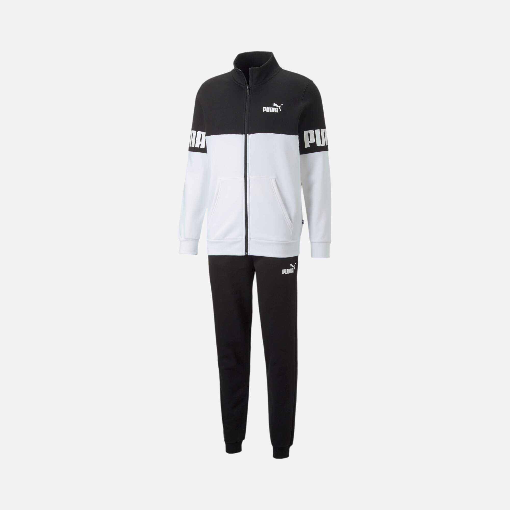 Puma Sportswear Power Colorblock Suit Fleece Full-Zip Erkek Eşofman Takımı