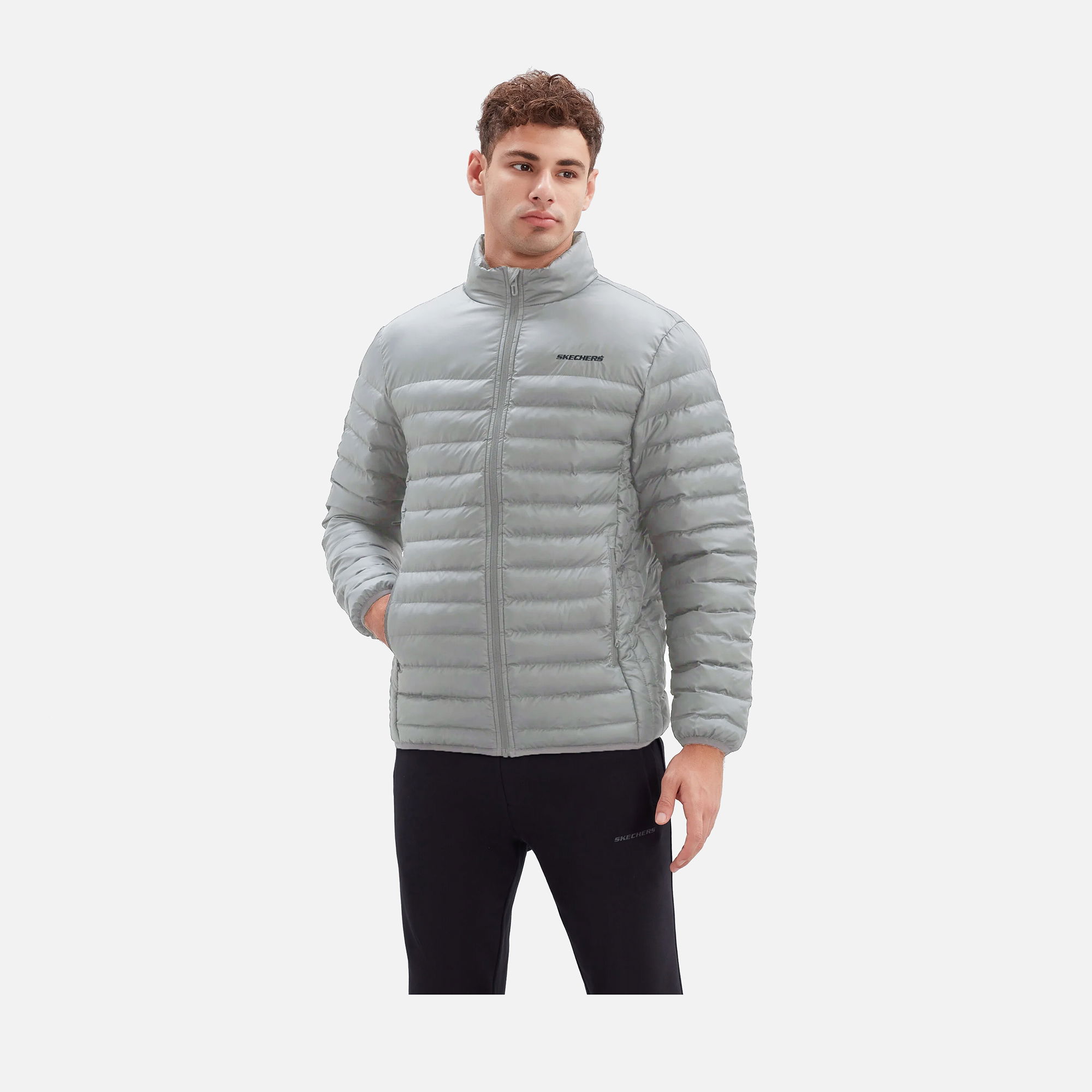 Skechers Essential Turtle Neck Full-Zip Erkek Mont