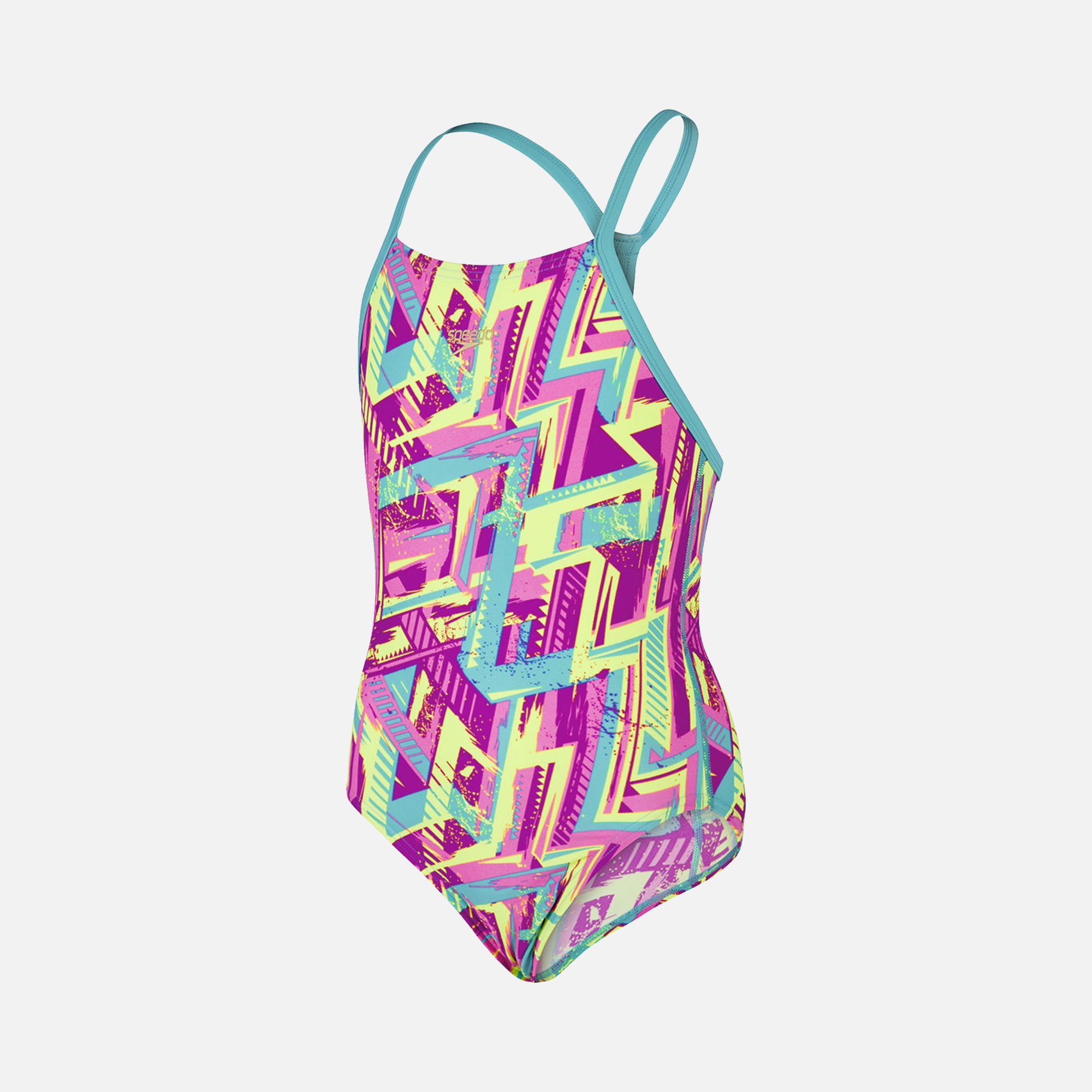 Speedo All Over Rippleback (Girls') Çocuk Mayo