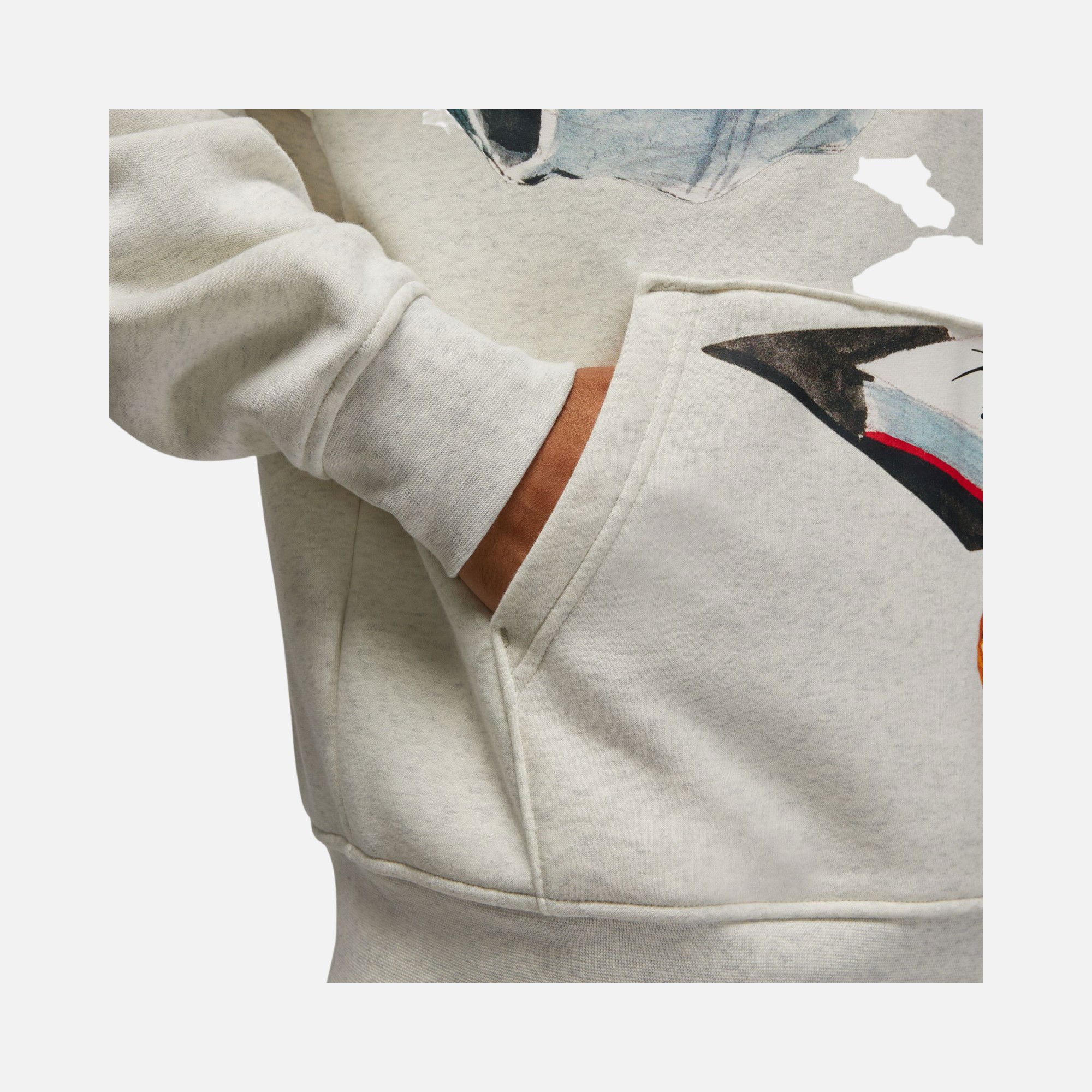 Nike Jordan Flight Artist Graphics Fleece Hoodie Erkek Sweatshirt