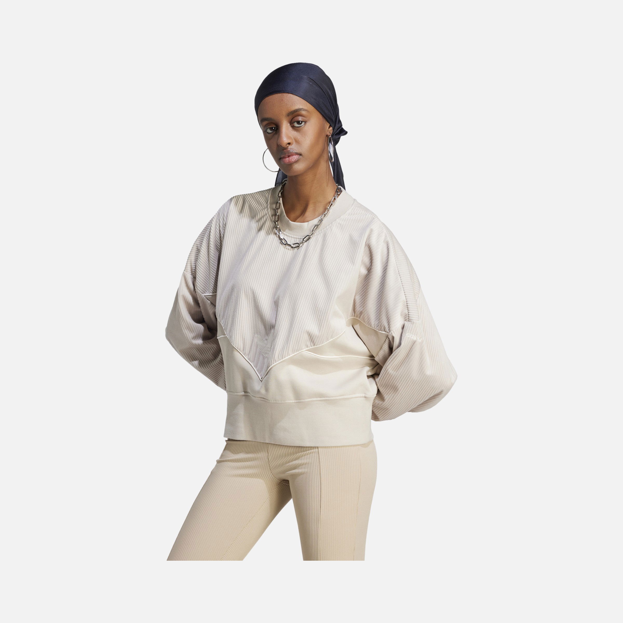 adidas Sportswear Corduroy Mix Material Hooide Kadın Sweatshirt