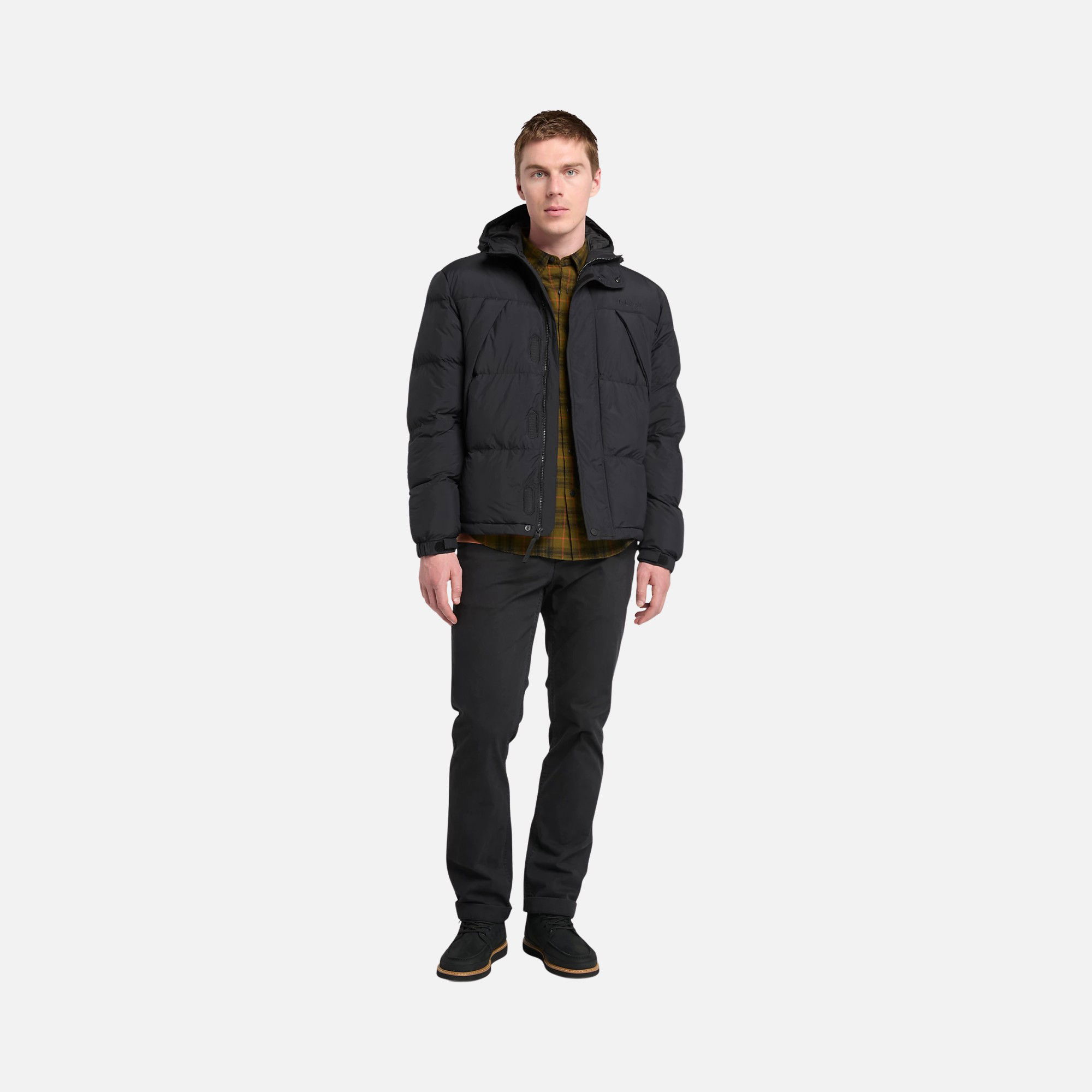 Timberland Durable Water Repellent Puffer Full-Zip Hoodie Erkek Mont
