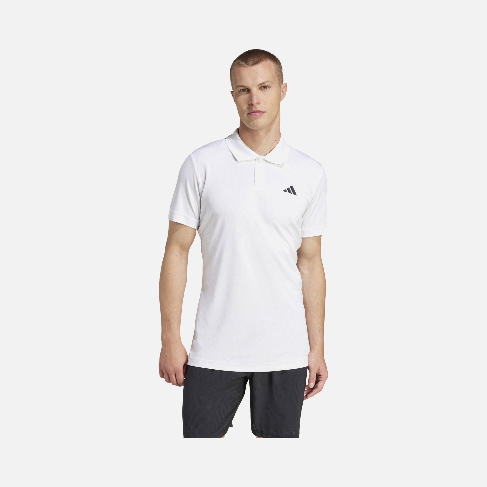 adidas Climacool Tennis FreeLift Slim Cut 3-Button Ribbing Polo Short-Sleeve Erkek Tişört