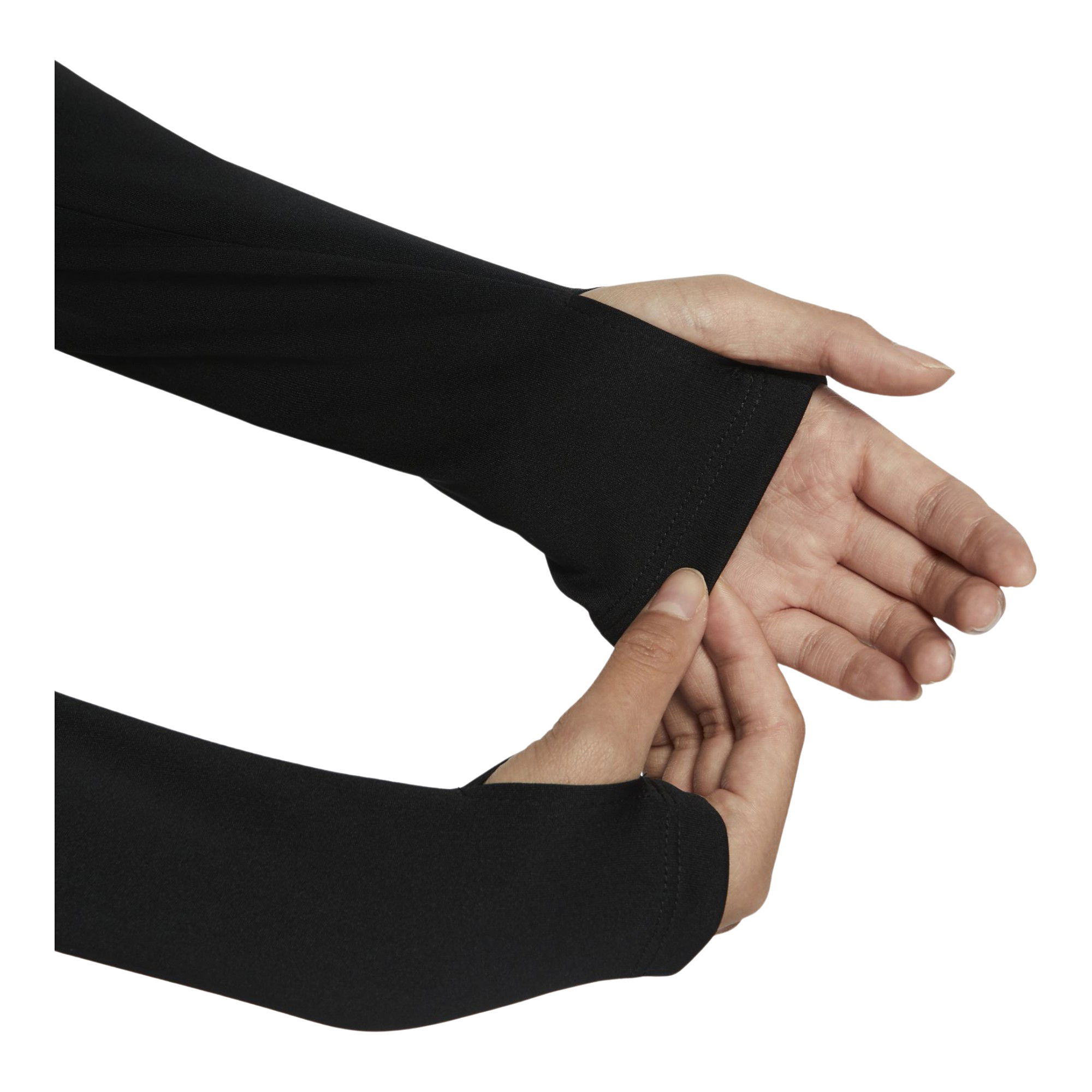 Nike Dri-Fit Swoosh Running Midlayer 1/4-Zip Long-Sleeve (Plus Size) Kadın Tişört