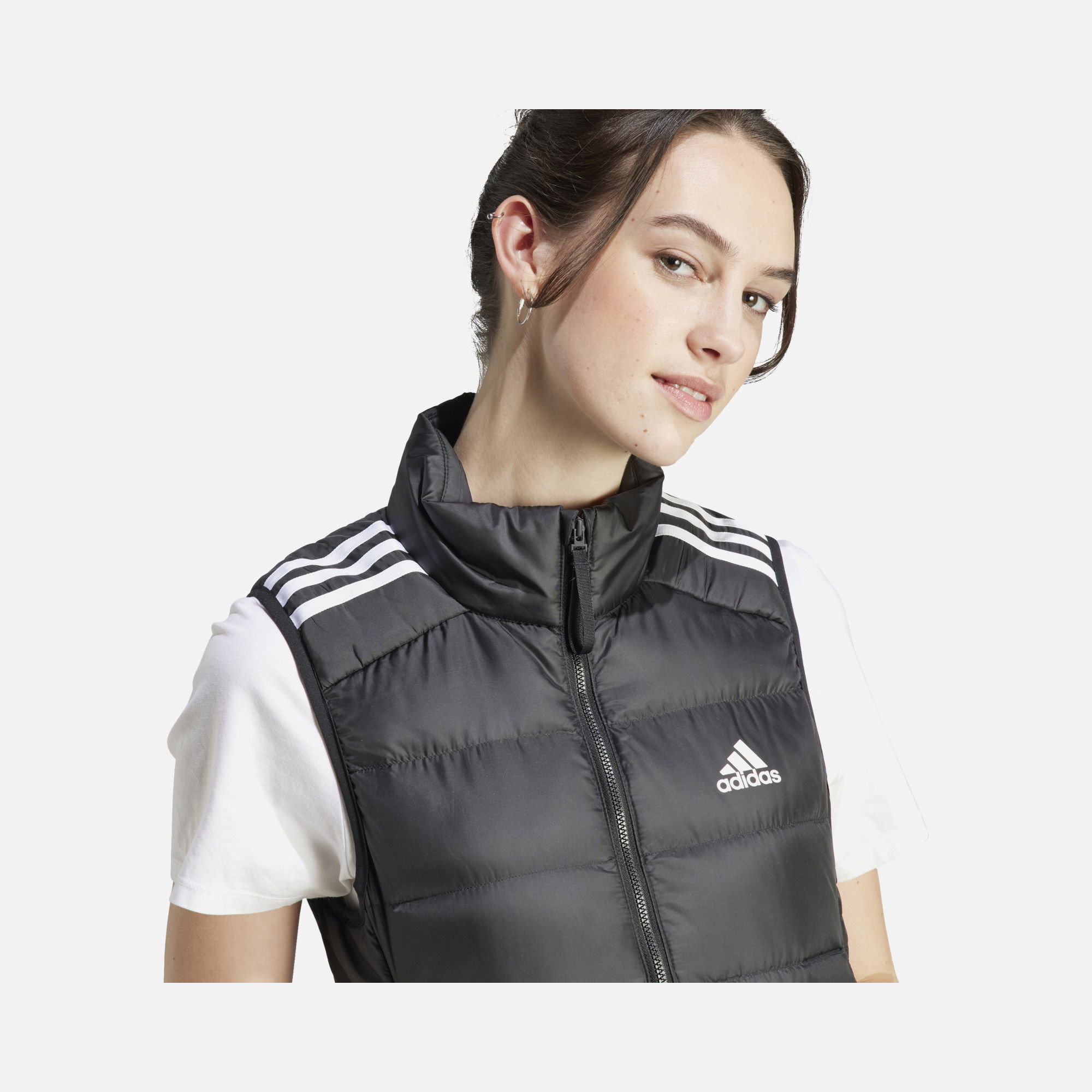 adidas Essentials 3-Stripes Light Down Full-Zip Kadın Yelek
