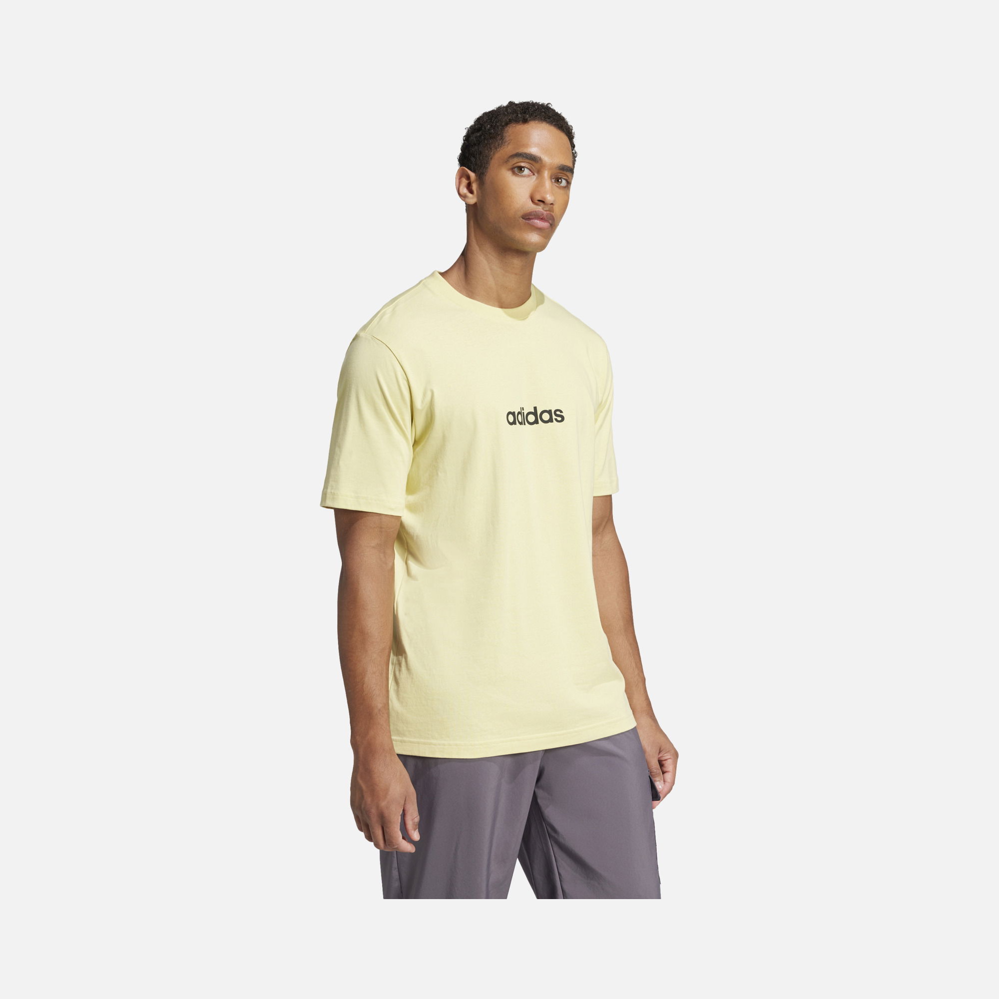 adidas Sportswear Essentials Linear Single Jersey Short-Sleeve Erkek Tişört