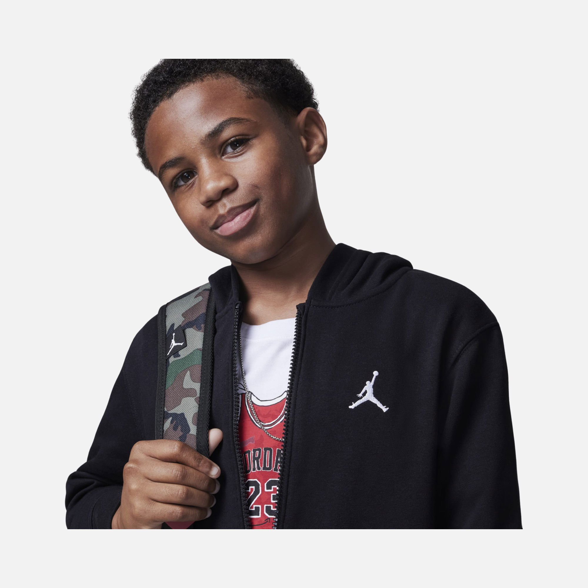 Nike Jordan MJ Brooklyn French Terry Full-Zip Hoodie Çocuk Sweatshirt