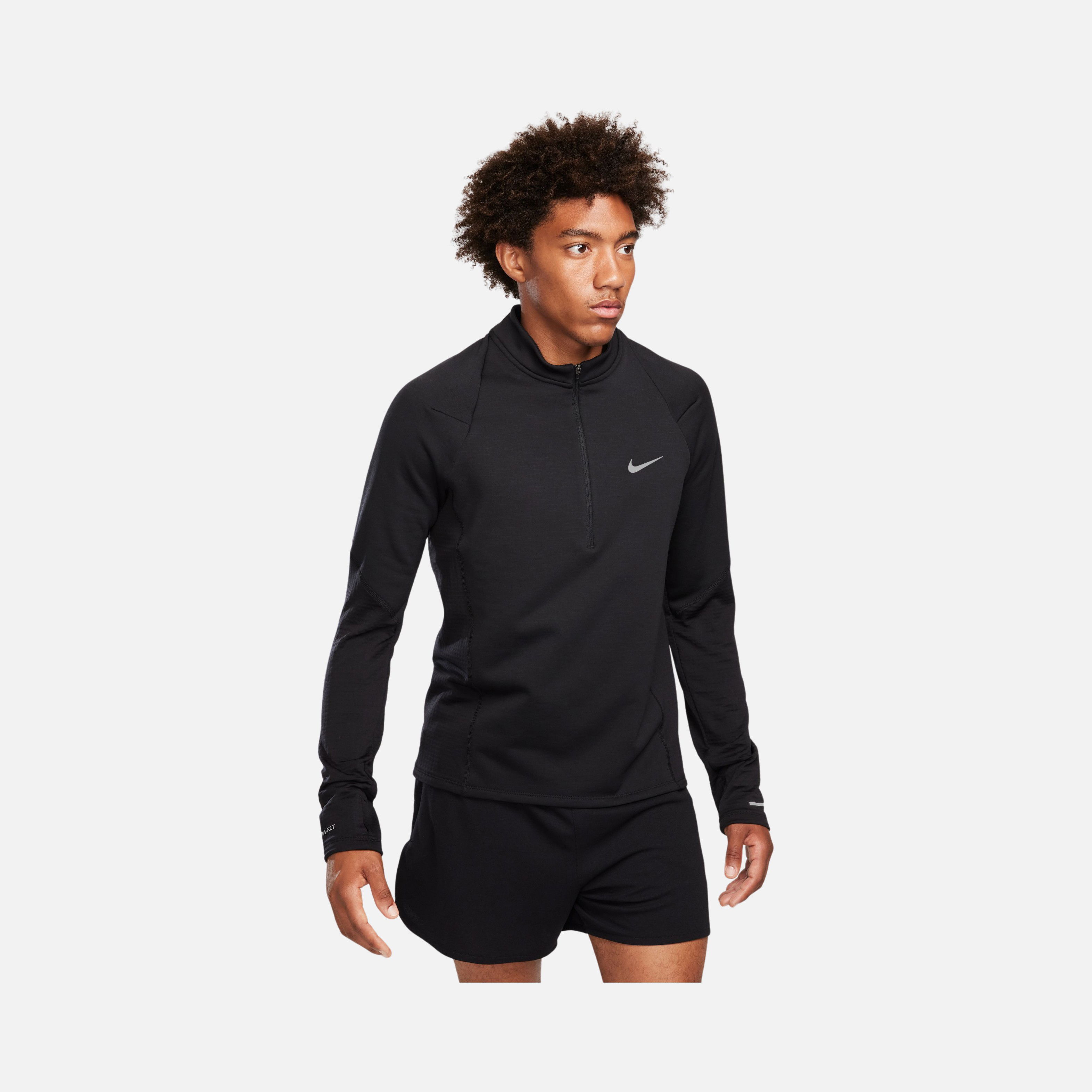 Nike Repel Therma-Fit 1/2-Zip Running Long-Sleeve Erkek Tişört