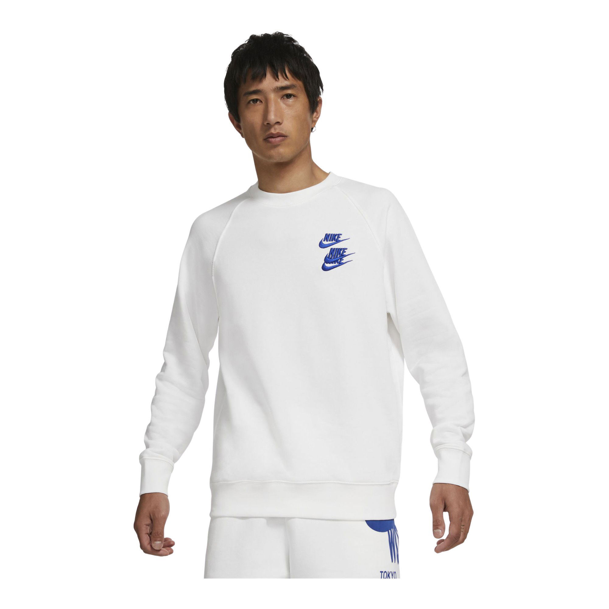 Nike Sportswear French Terry Worldtour Crew Erkek Sweatshirt