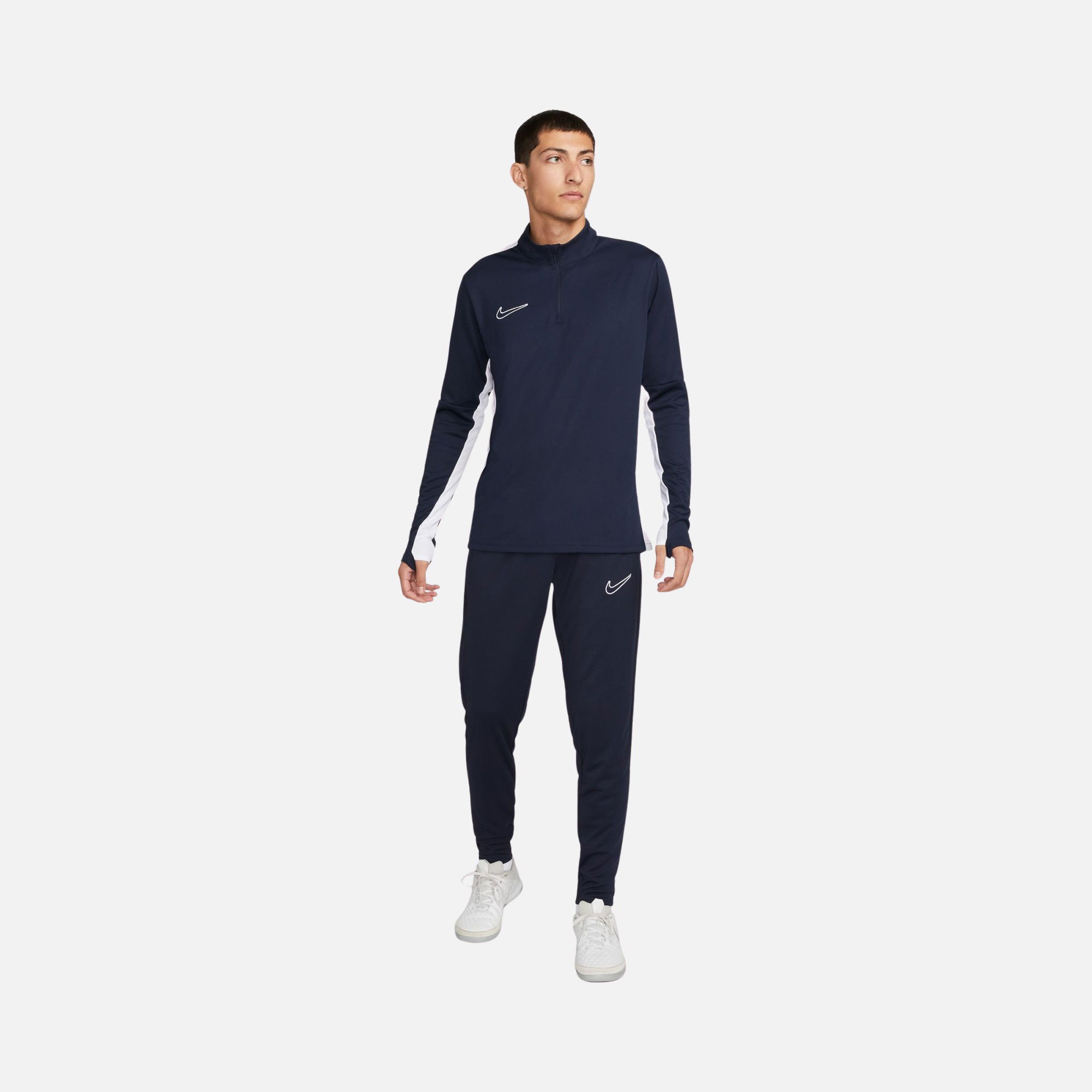 Nike Dri-Fit Academy 23 Soccer Drill 1/2-Zip Long-Sleeve Erkek Tişört