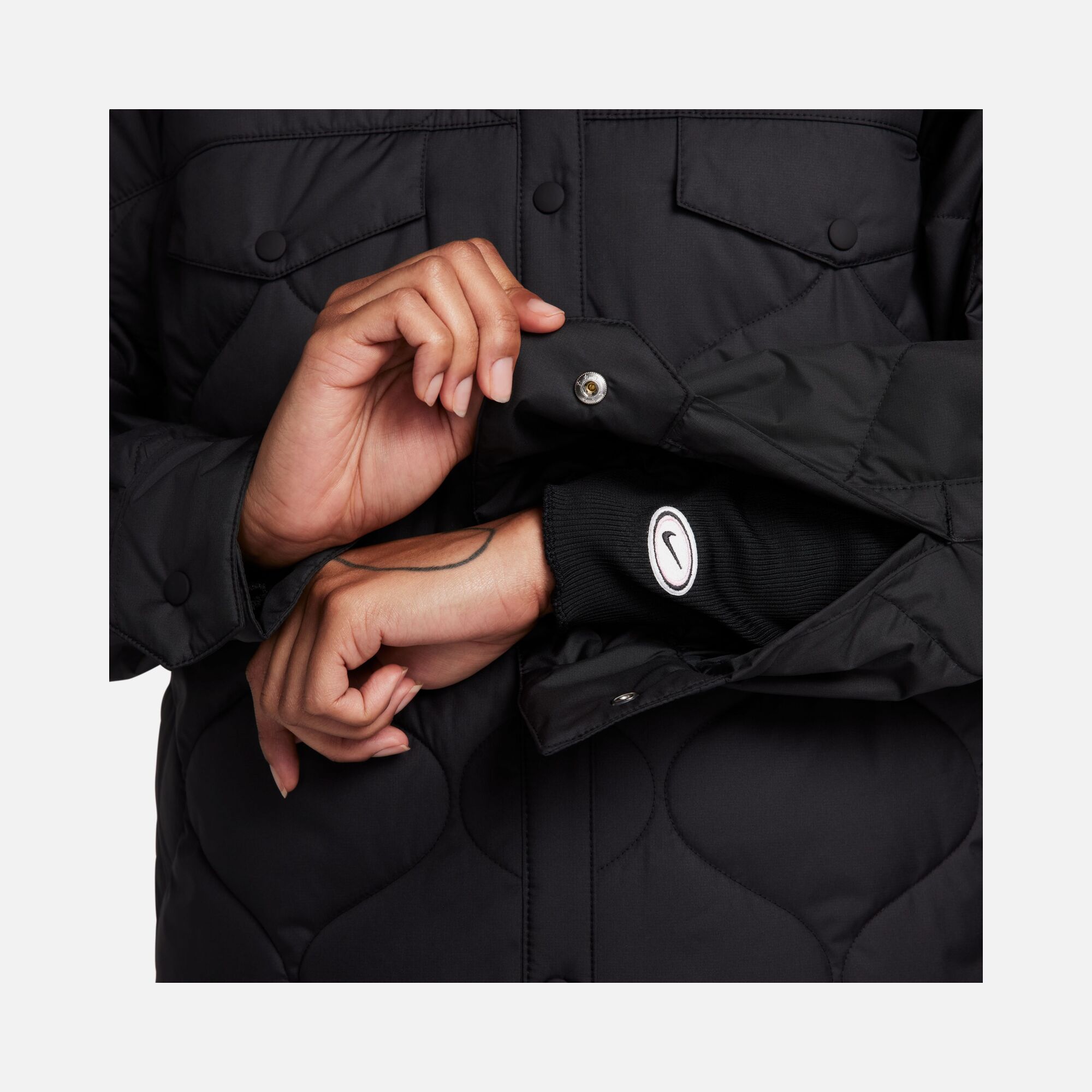 Nike Sportswear Essential Quilted Trench Full-Snap Kadın Ceket