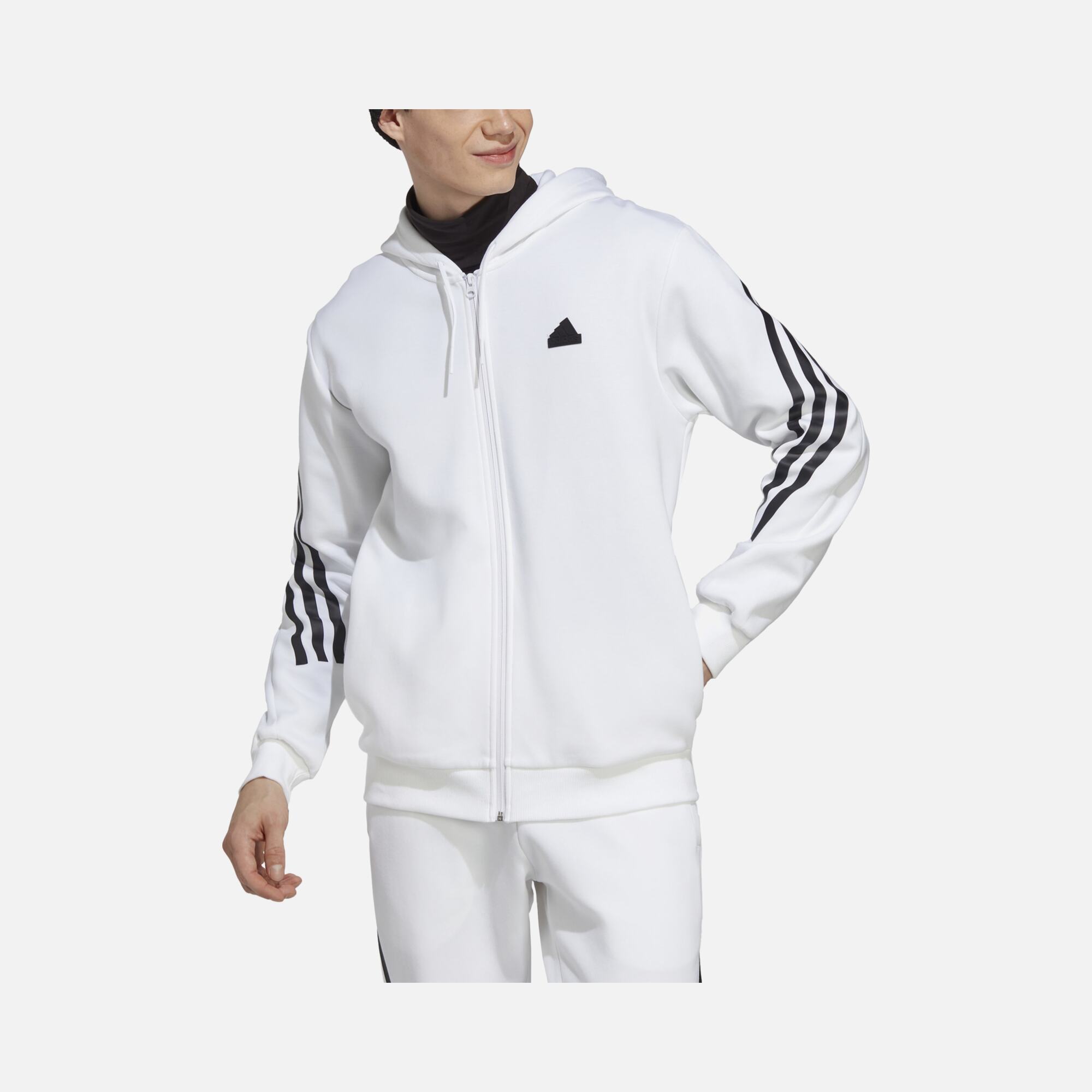 adidas Sportswear Future Icons FW23 3-Stripes Full-Zip Hoodie Erkek Sweatshirt