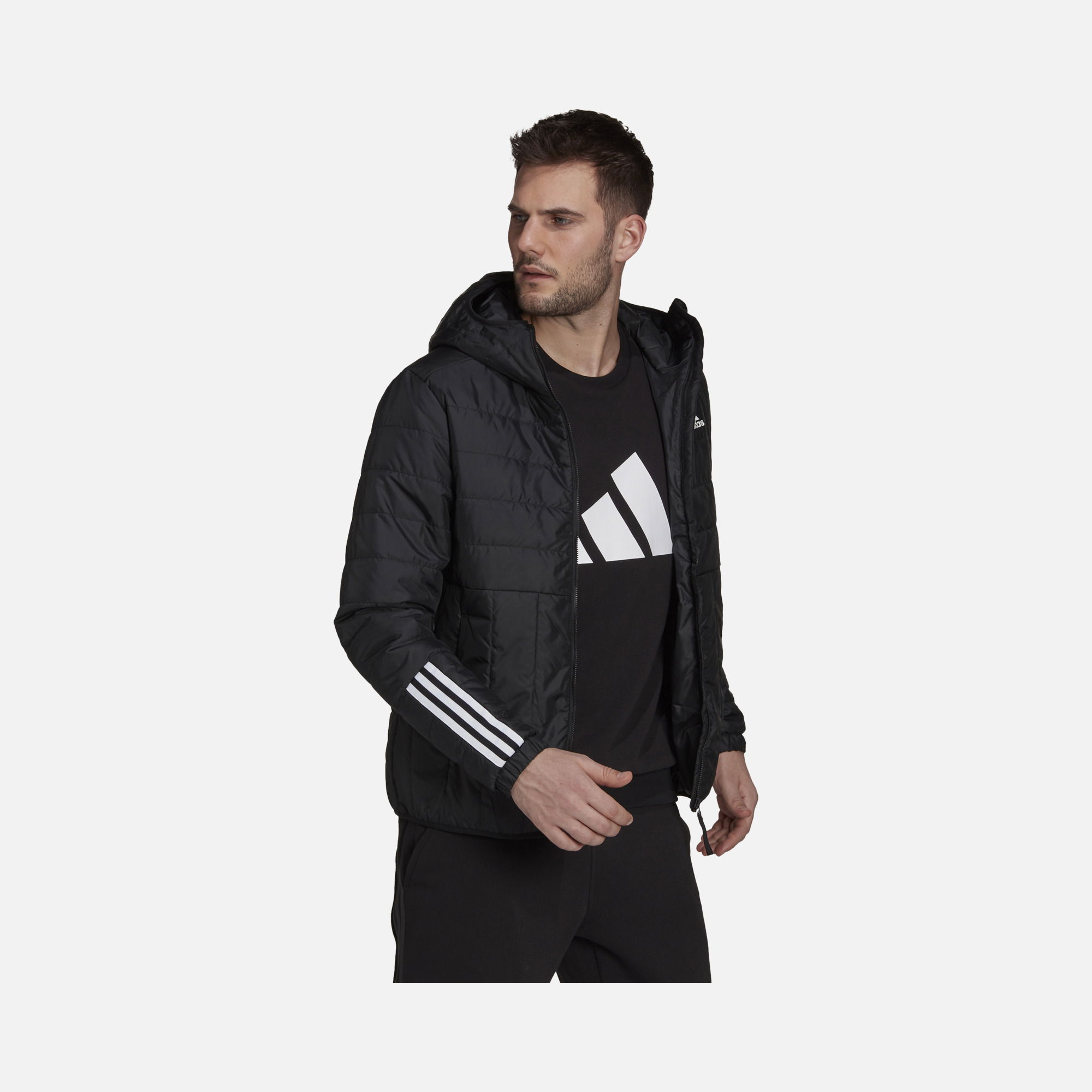 adidas Sportswear Itavic 3-Stripes Light Full-Zip Hoodie Erkek Mont