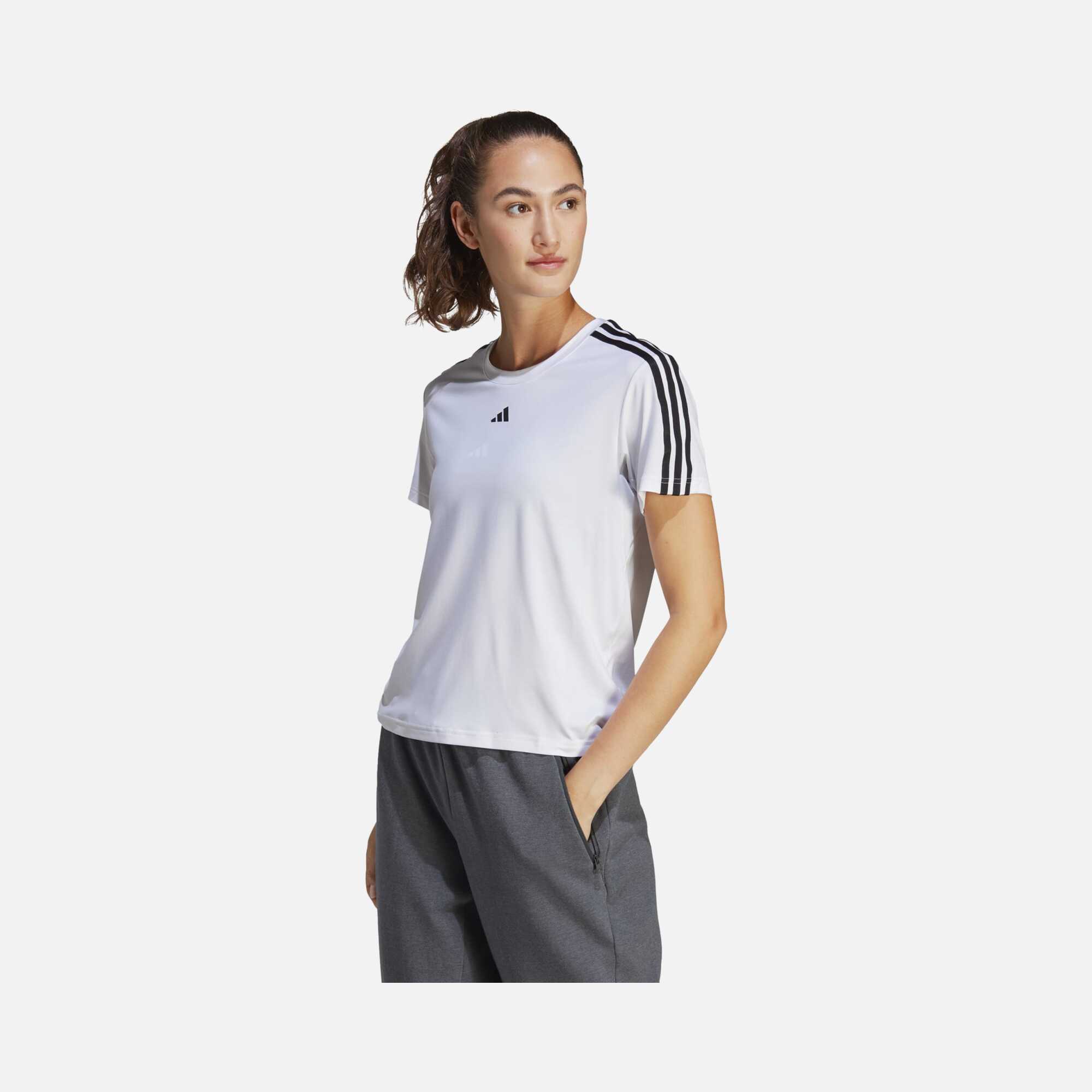 adidas AEROREADY Train Essentials 3-Stripes Gym&Training Short-Sleeve Kadın Tişört