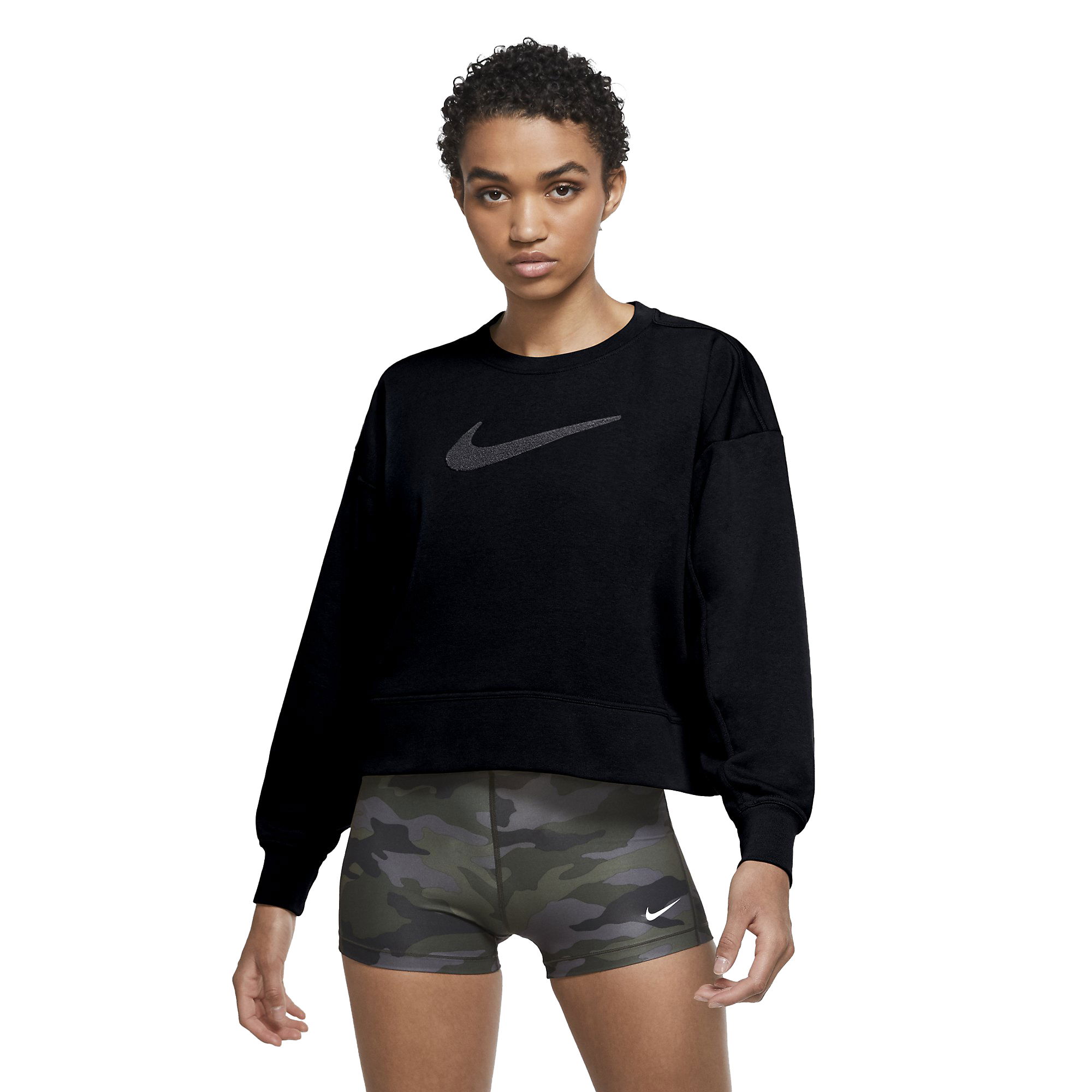 Nike Dri-Fit Get Fit Swoosh Training Kadın Sweatshirt