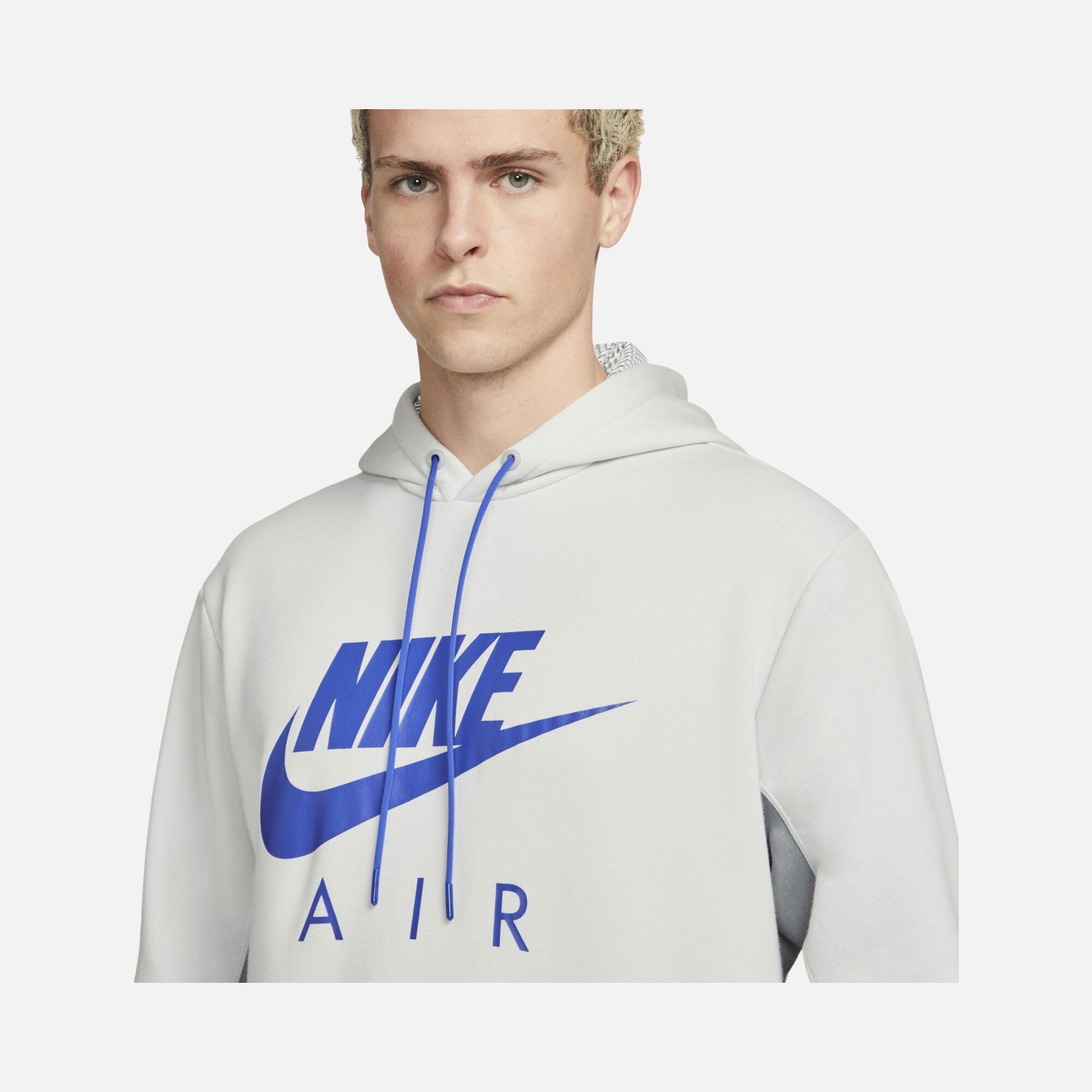 Nike Sportswear Air Brushed-Back Fleece Pullover Hoodie Erkek Sweatshirt