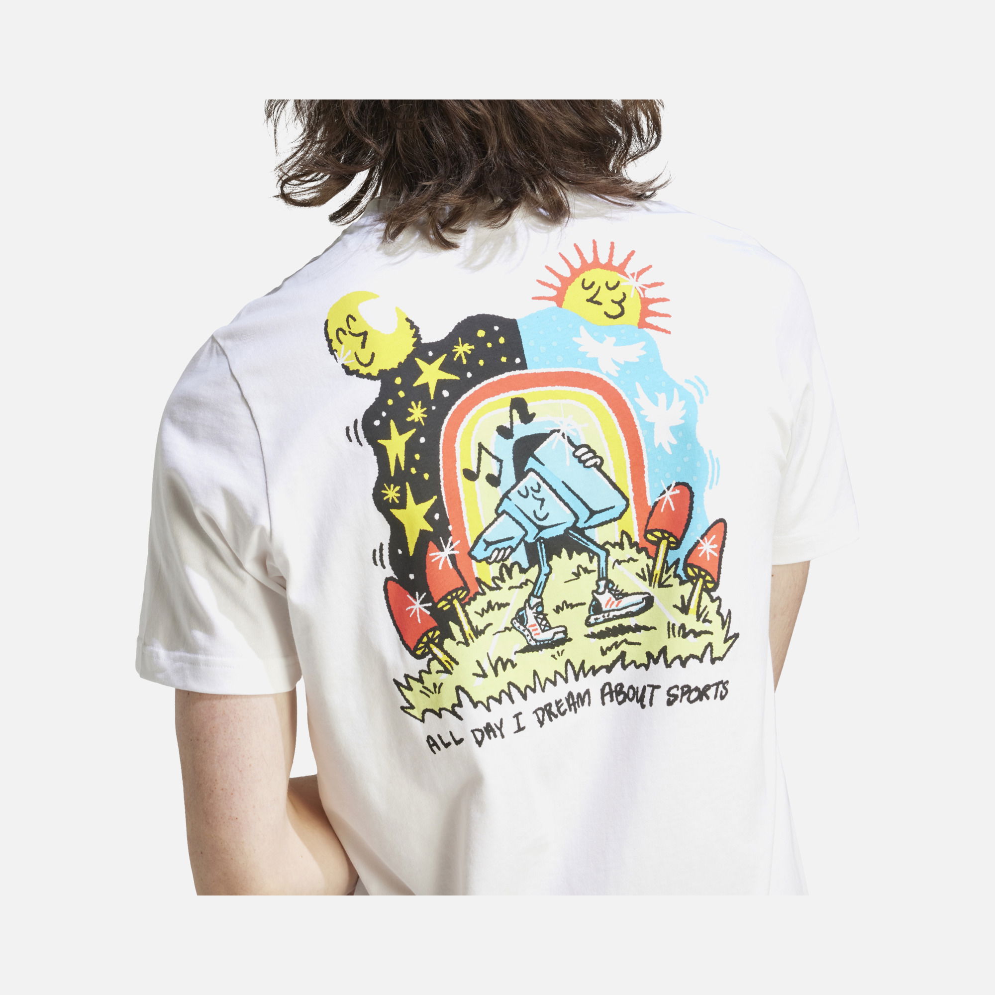 adidas Sportswear Elevated Doodle Puff Graphic Short-Sleeve Erkek Tişört