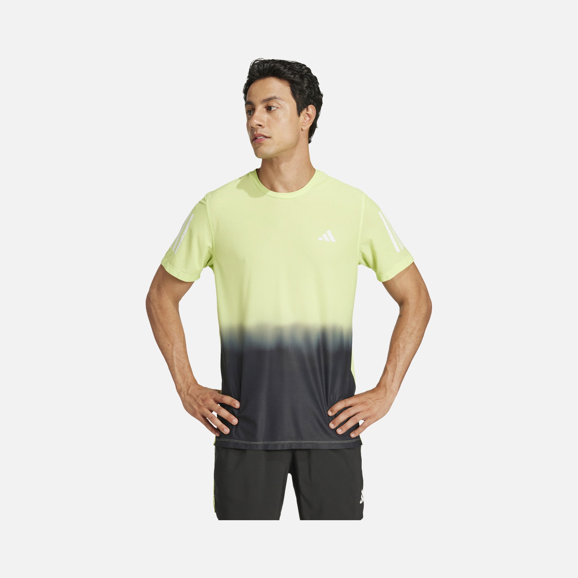 adidas Climacool Own the Run Colorblock Running Short-Sleeve Erkek Tişört