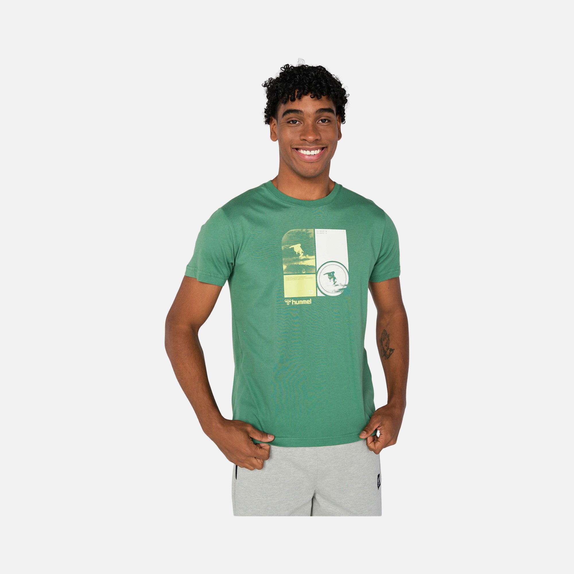 Hummel Sportswear Zimmer Graphic Short-Sleeve Erkek Tişört