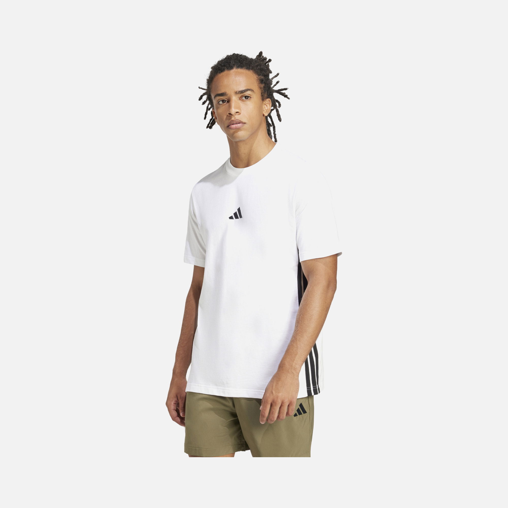 adidas Sportswear Essentials 3-Stripes Single Jersey Short-Sleeve Erkek Tişört
