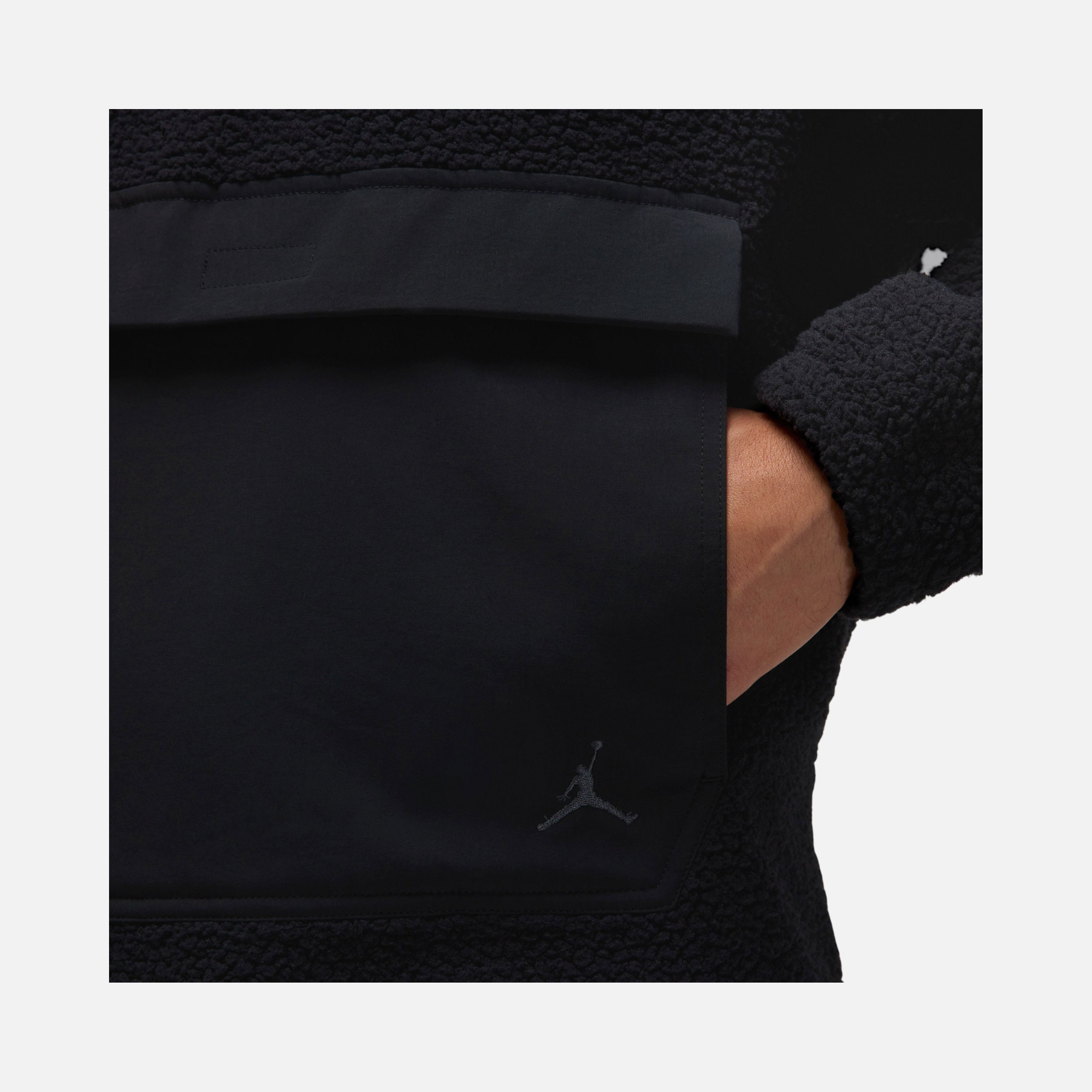 Nike Jordan Flight Sherpa Half-Zip Hoodie Erkek Sweatshirt