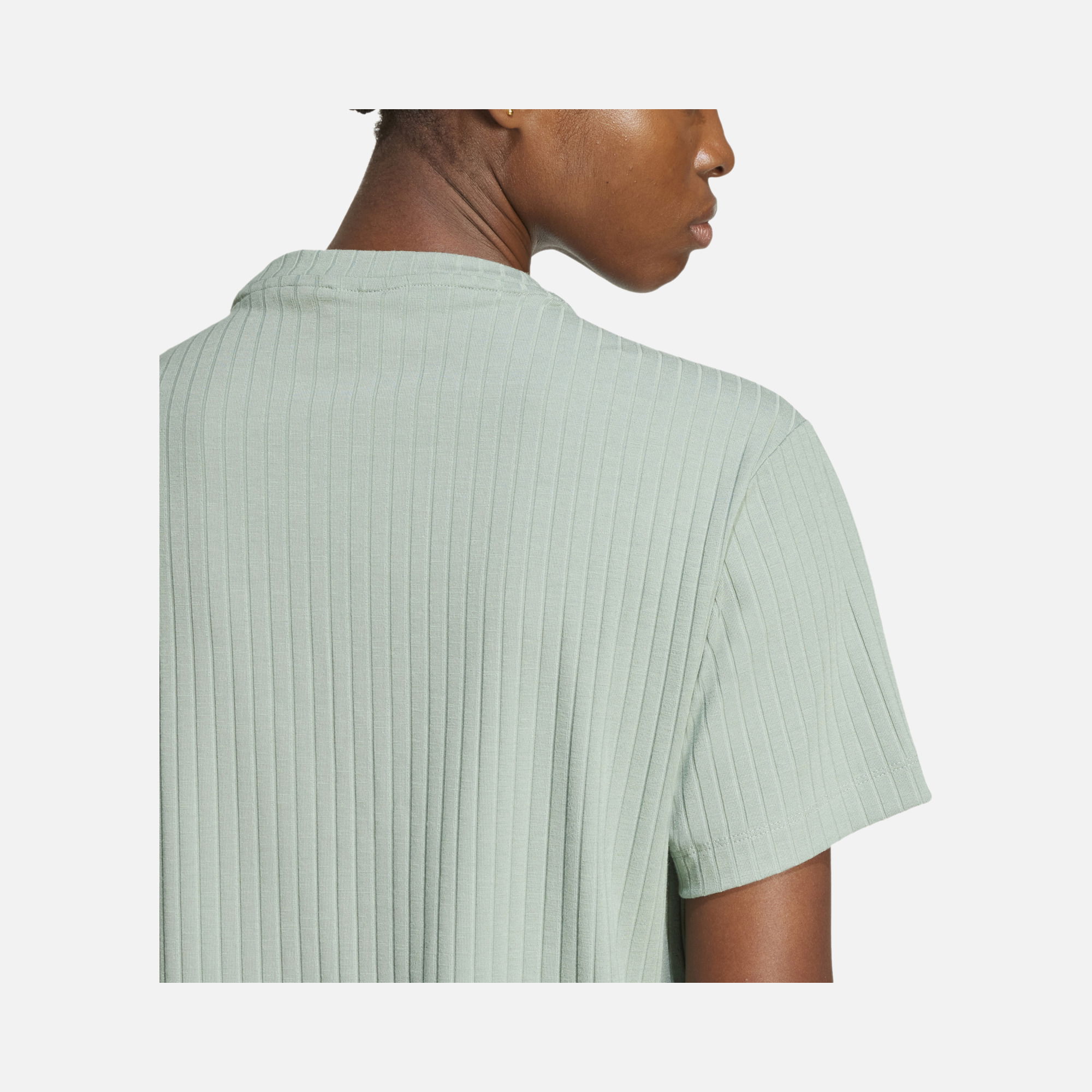 adidas Originals Essentials Wide Ribbed Fabric Texture Short-Sleeve Kadın Tişört