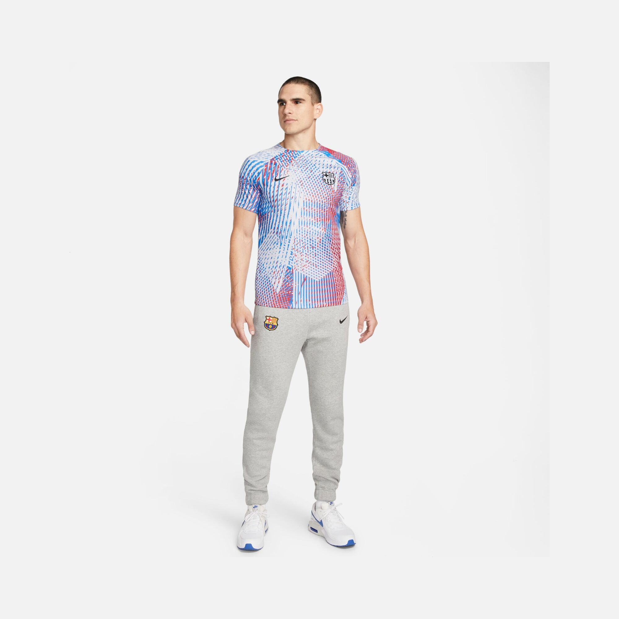 Nike F.C. Barcelona Dri-Fit Pre-Match Football Short-Sleeve Erkek Tişört