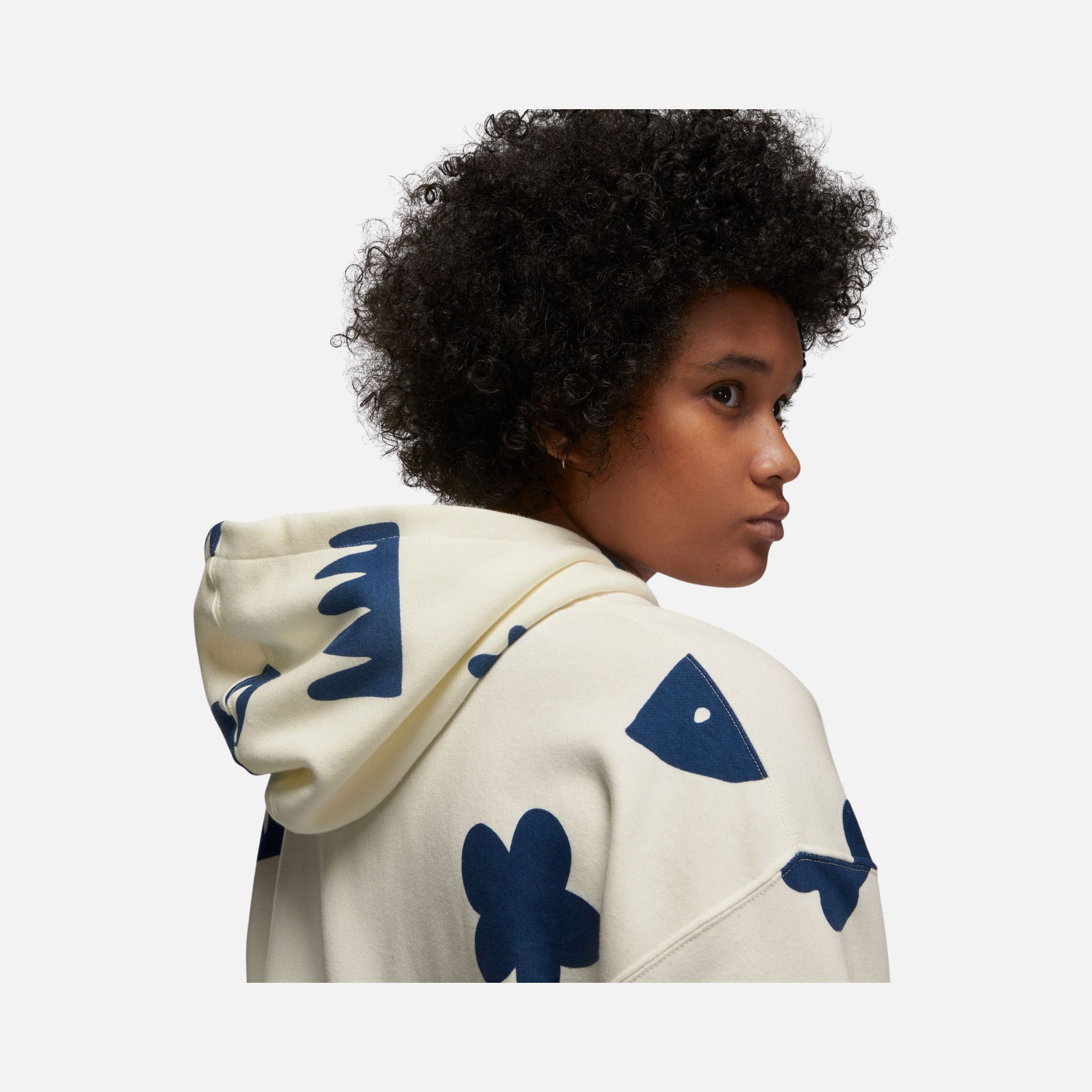 Nike Jordan Brooklyn Artist Series Fleece Pullover Hoodie Kadın Sweatshirt